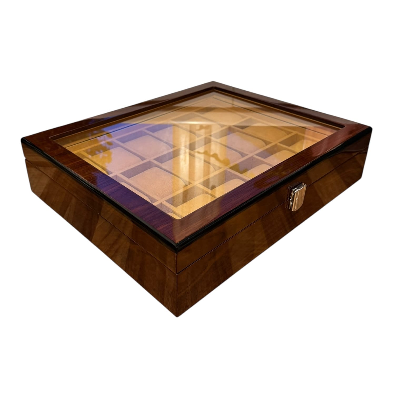 Lux Watch Box Co Watch Box 18 Heritage 18 Watch Box - Walnut Lacquer