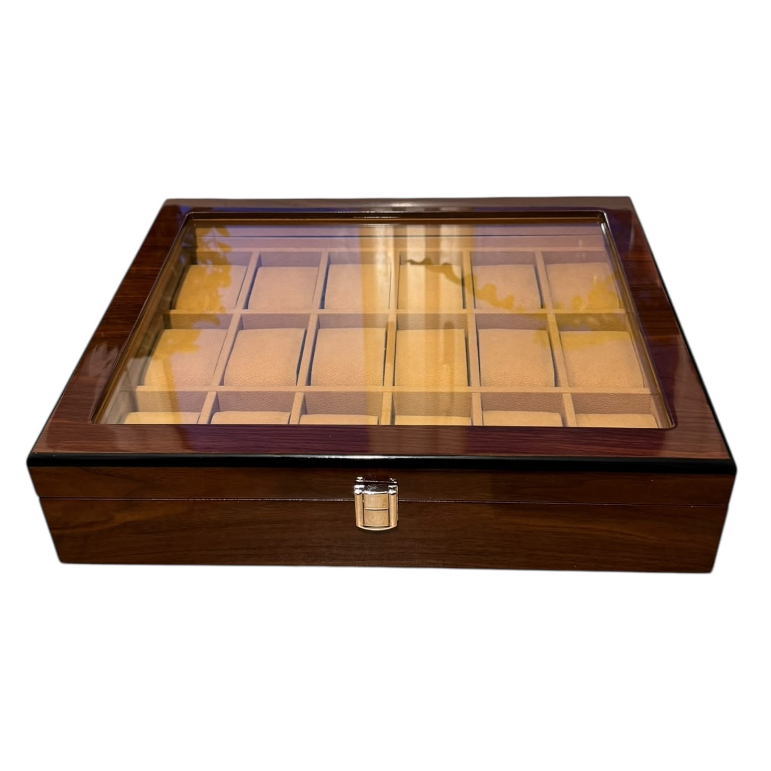 Lux Watch Box Co Watch Box 18 Heritage 18 Watch Box - Walnut Lacquer
