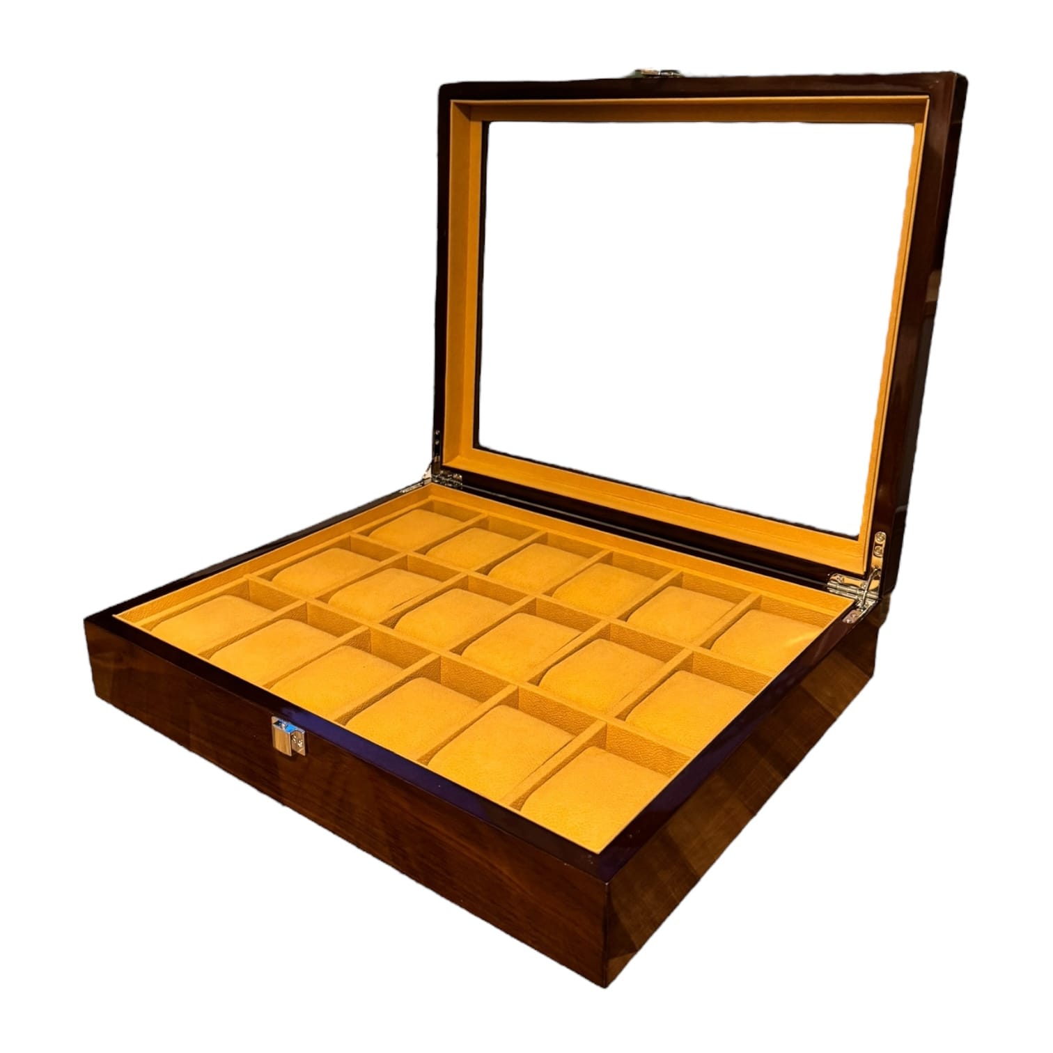 Lux Watch Box Co Watch Box 18 Heritage 18 Watch Box - Walnut Lacquer