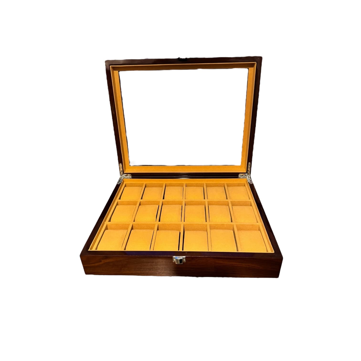 Lux Watch Box Co Watch Box 18 Heritage 18 Watch Box - Walnut Lacquer