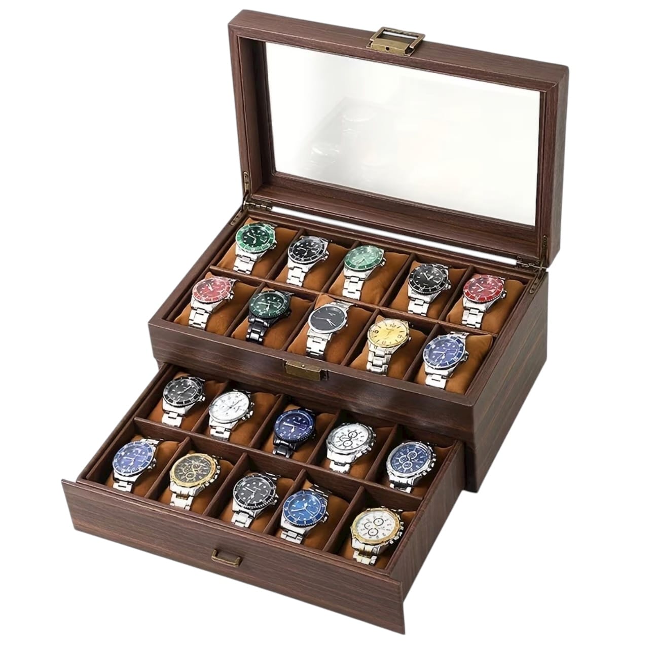 Lux Watch Box Co Watch Box 20 Foundry 20 Watch Box - Hampton Brown