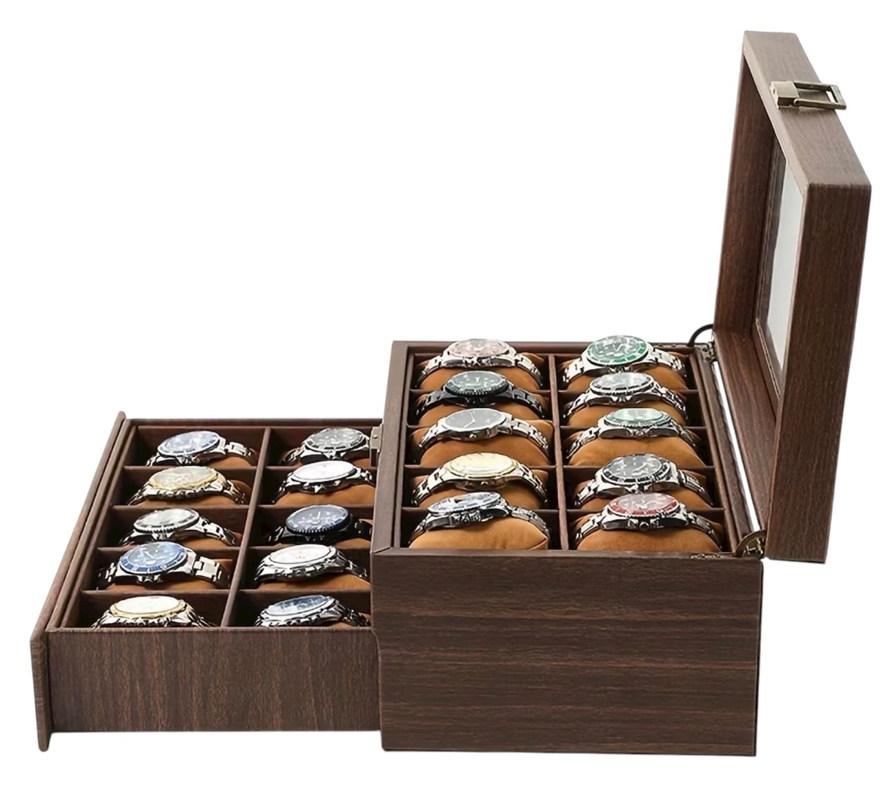 Lux Watch Box Co Watch Box 20 Foundry 20 Watch Box - Hampton Brown