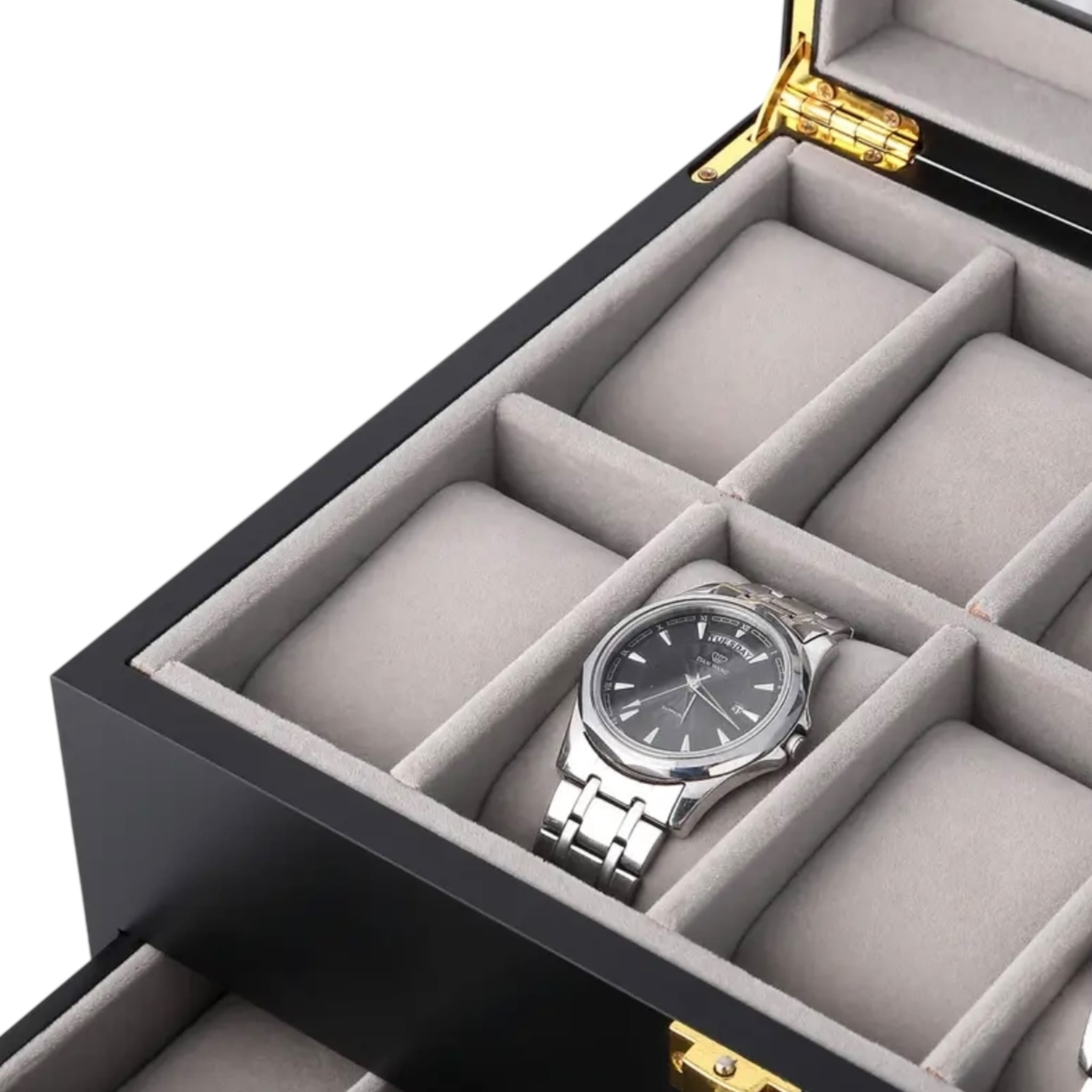 Lux Watch Box Co Watch Box 20 Signature 20 Watch Box - Piano Black
