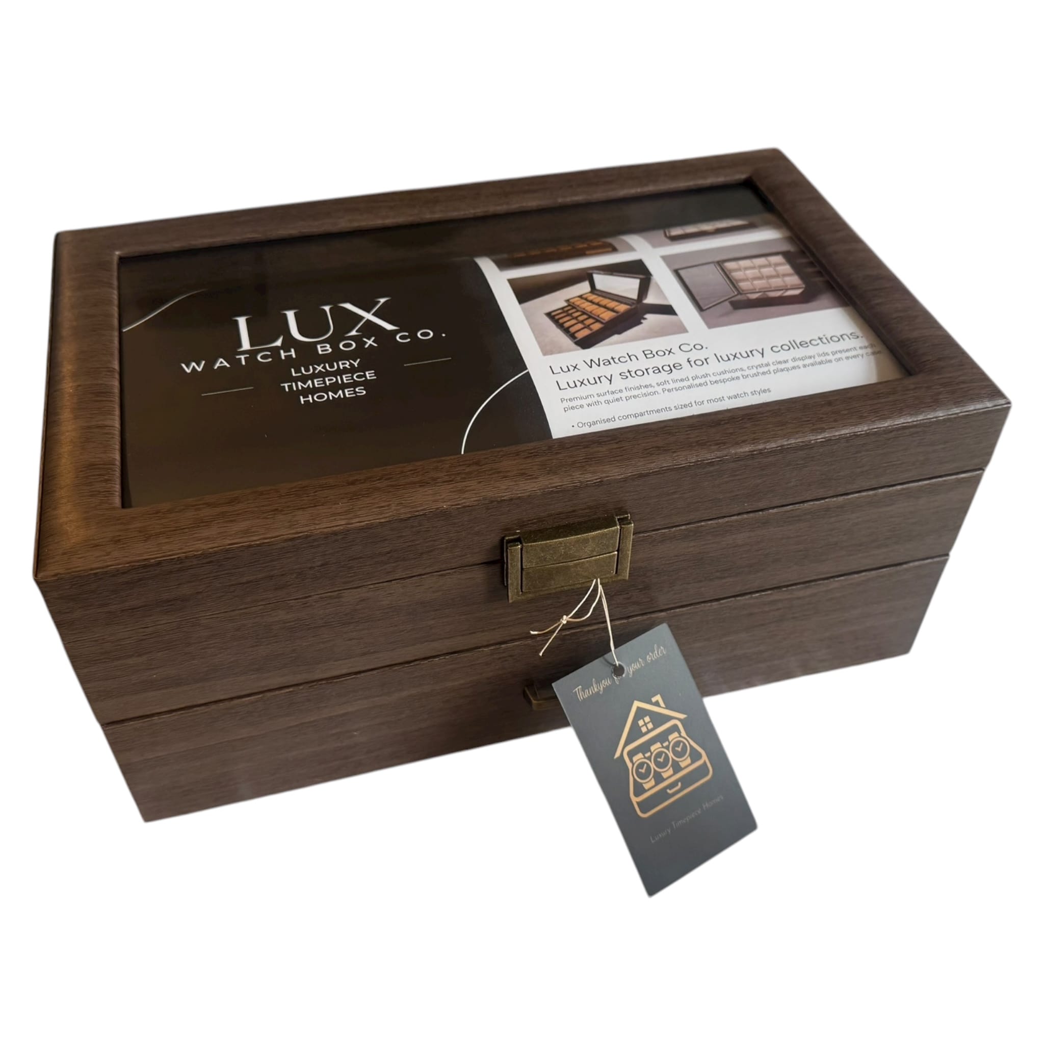 Lux Watch Box Co Watch Box 24 Signature 24 Watch Box - Hampton Brown