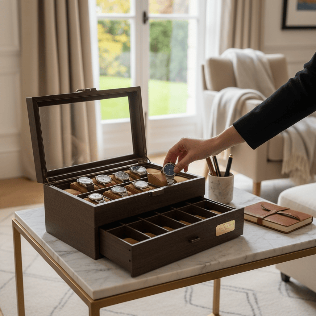 Lux Watch Box Co Watch Box 24 Signature 24 Watch Box - Hampton Brown