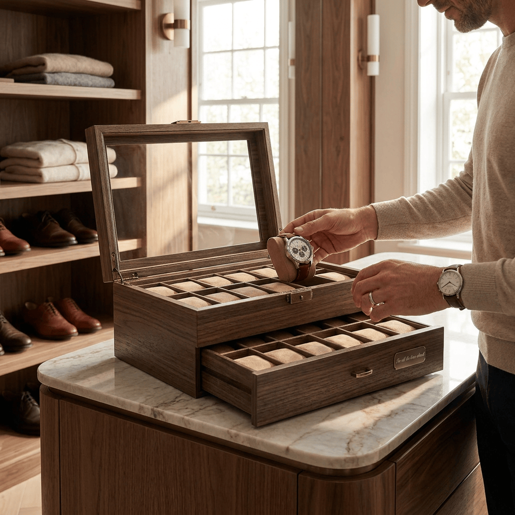 Lux Watch Box Co Watch Box 24 Signature 24 Watch Box - Hampton Brown