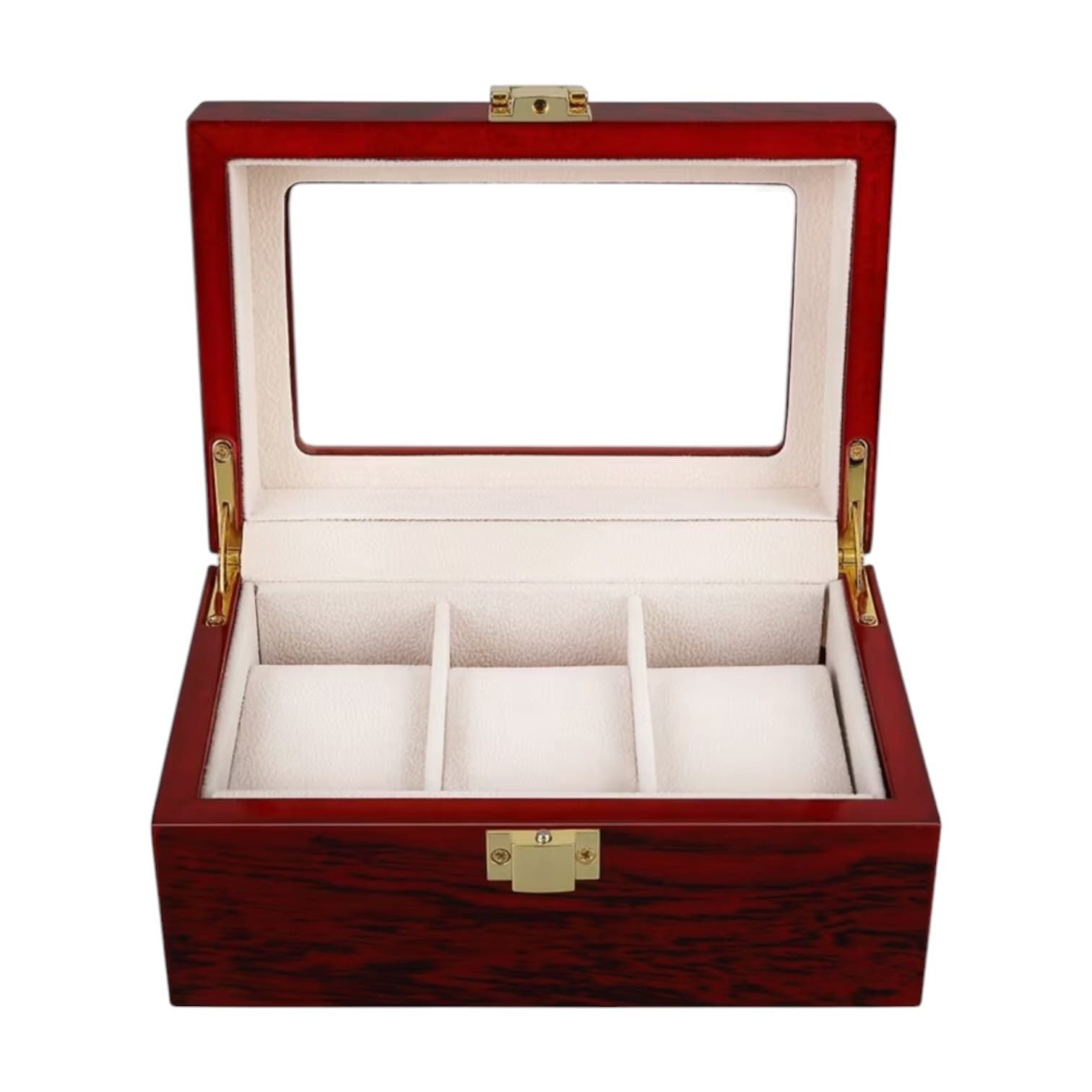 Lux Watch Box Co Watch Box 3 Foundry Watch Box - Cherry Redwood