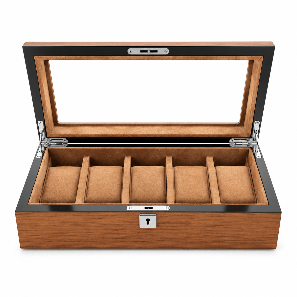 Lux Watch Box Co Watch Box 5 Heritage Watch Box - Chestnut Brown