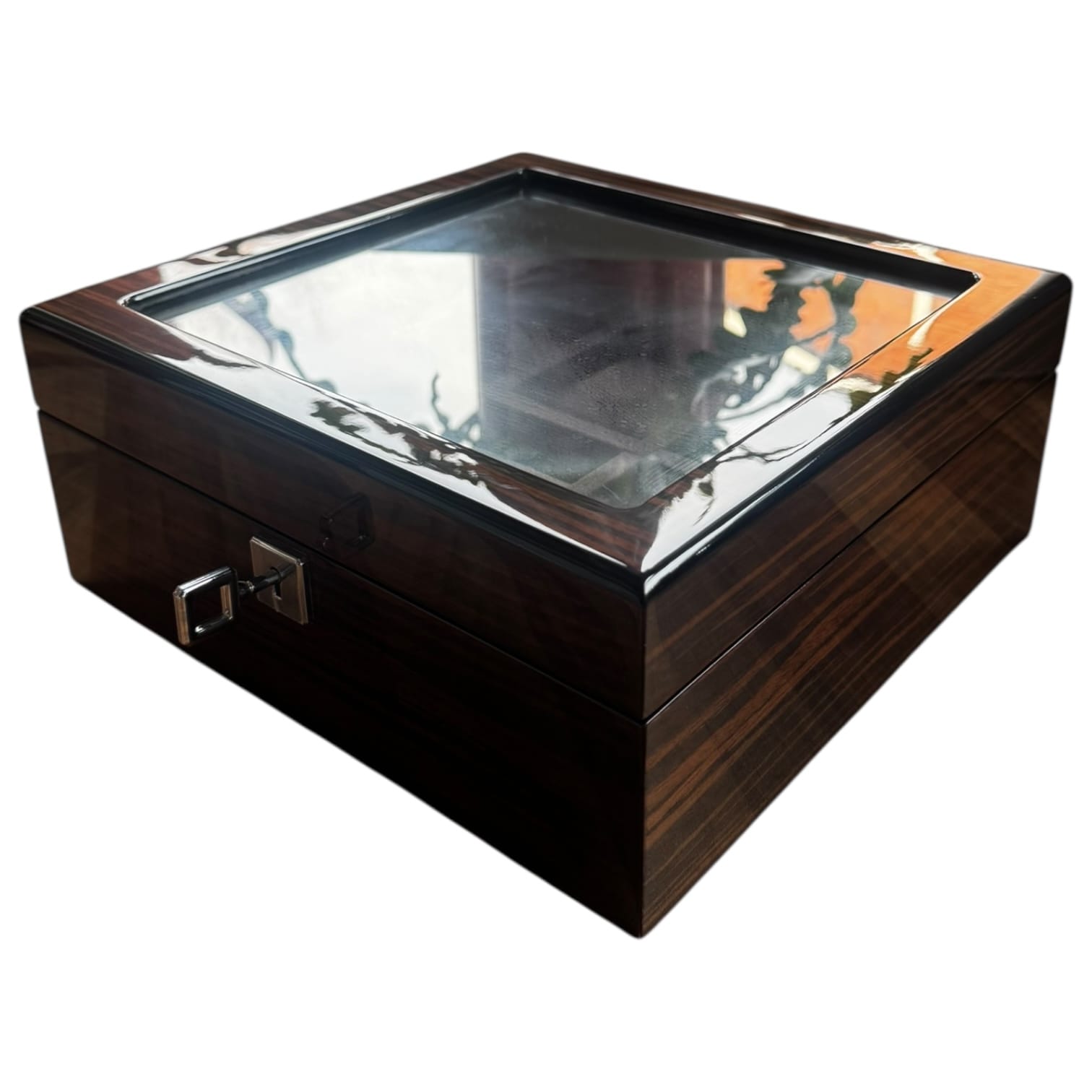 Lux Watch Box Co Watch Box 6 Heritage 6 Watch Box - Espresso Black