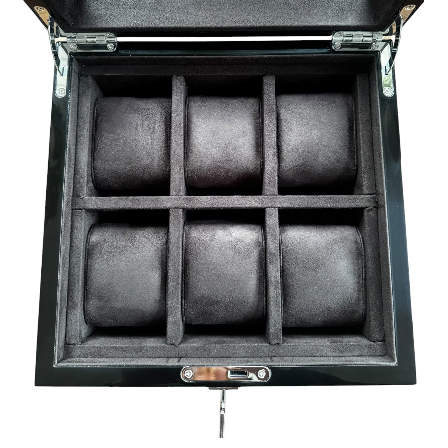 Lux Watch Box Co Watch Box 6 Heritage 6 Watch Box - Espresso Black