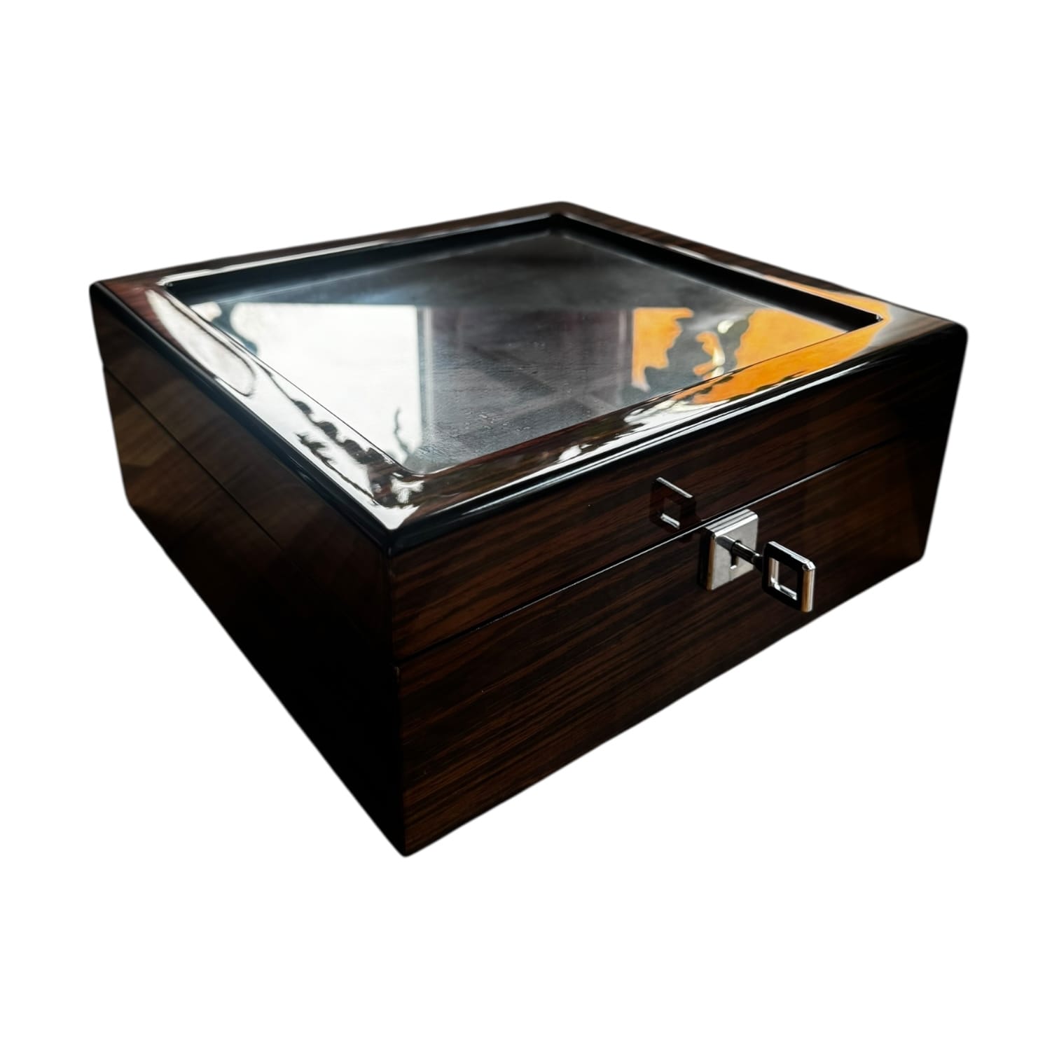 Lux Watch Box Co Watch Box 6 Heritage 6 Watch Box - Espresso Black