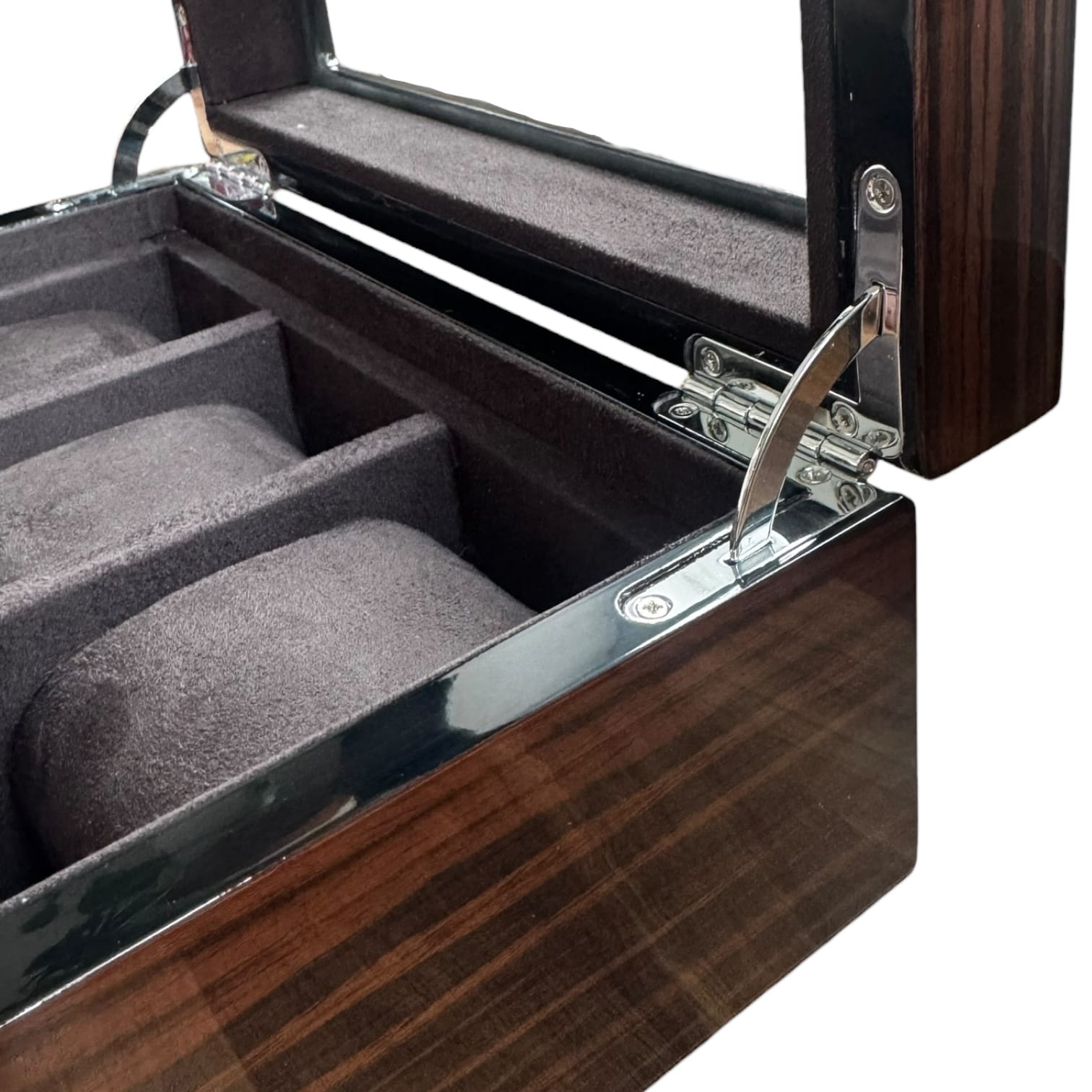 Lux Watch Box Co Watch Box 6 Heritage 6 Watch Box - Espresso Black