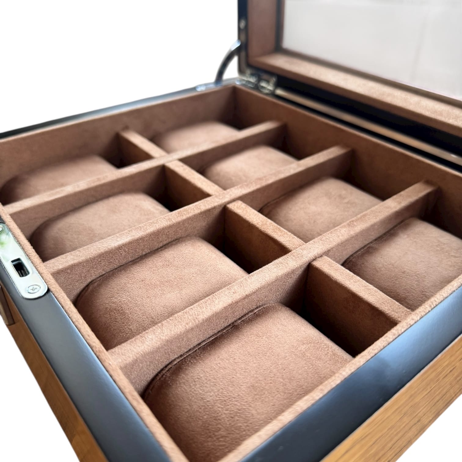 Lux Watch Box Co Watch Box 8 Heritage 8 Watch Box - Chestnut Brown