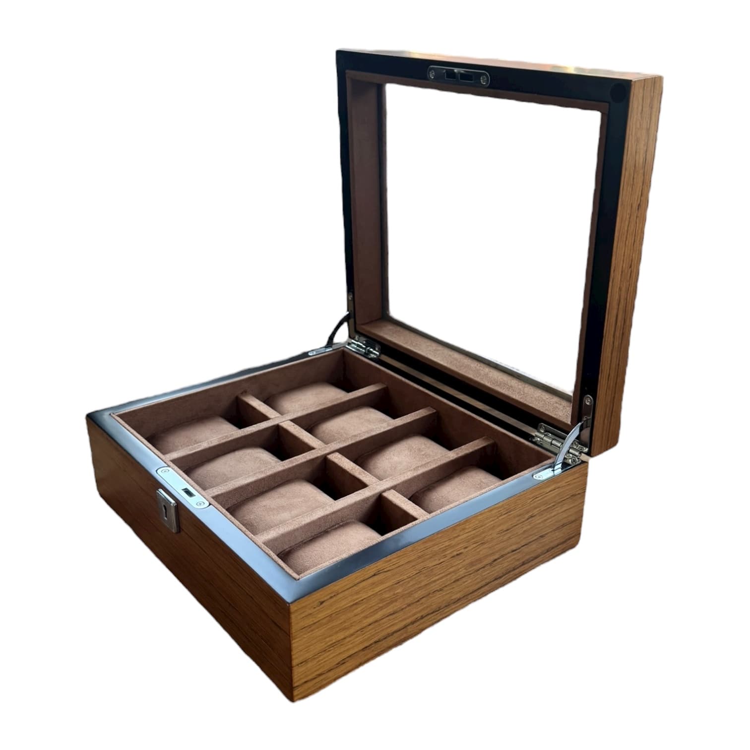 Lux Watch Box Co Watch Box 8 Heritage 8 Watch Box - Chestnut Brown