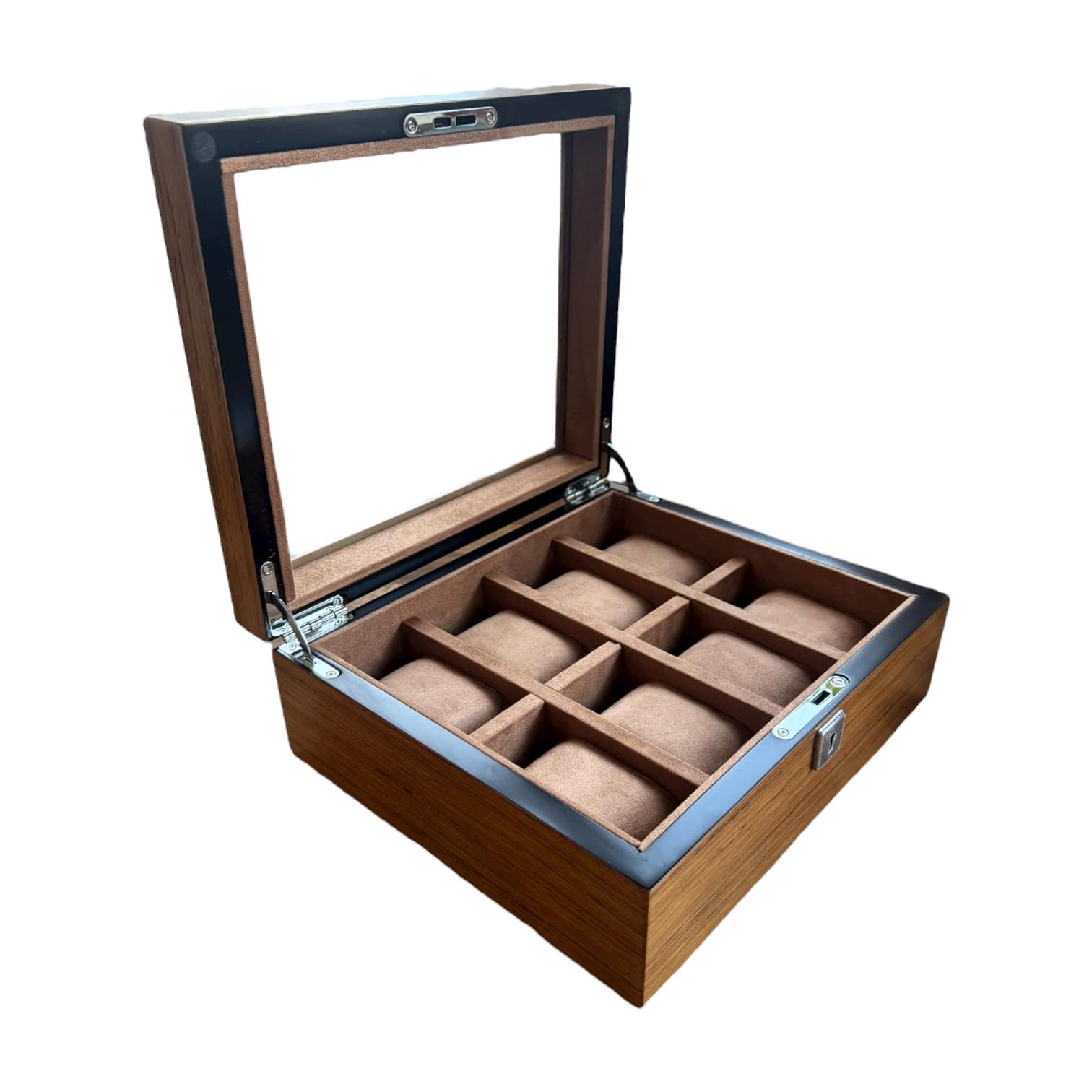 Lux Watch Box Co Watch Box 8 Heritage 8 Watch Box - Chestnut Brown