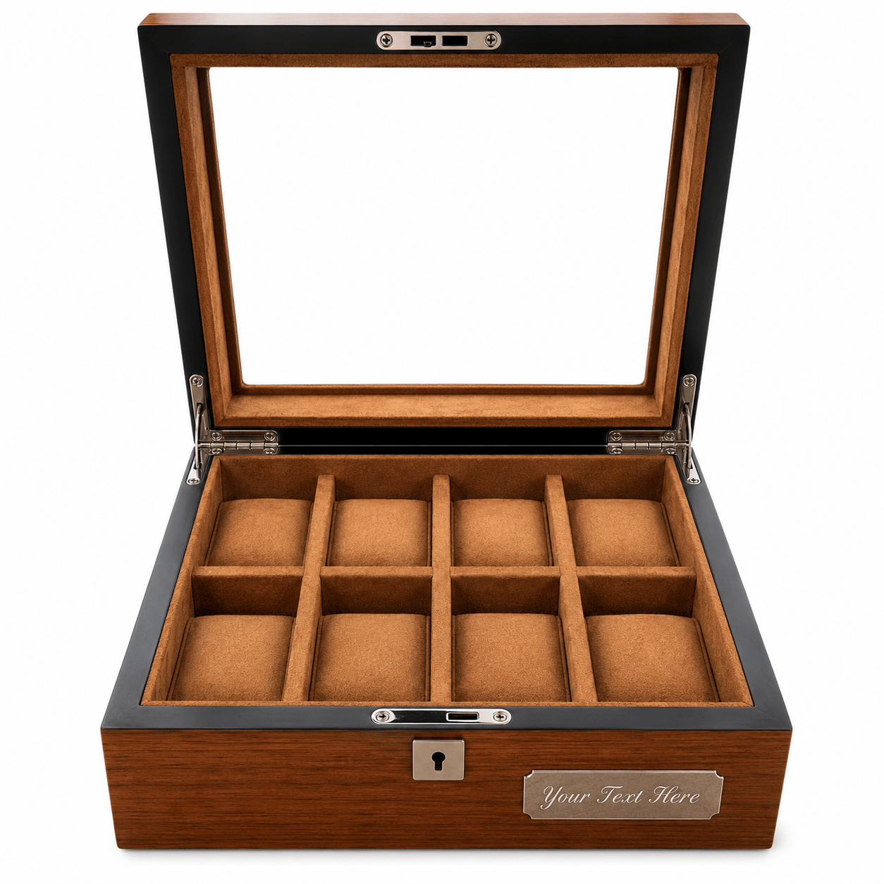 Lux Watch Box Co Watch Box 8 Heritage 8 Watch Box - Chestnut Brown
