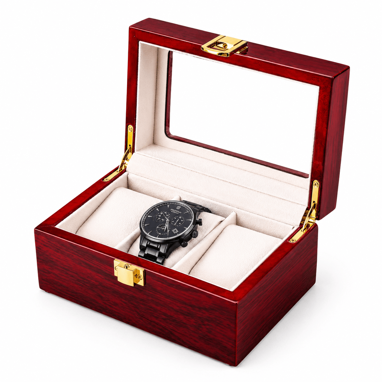 Lux Watch Box Co Watch Box Foundry Watch Box - Cherry Redwood