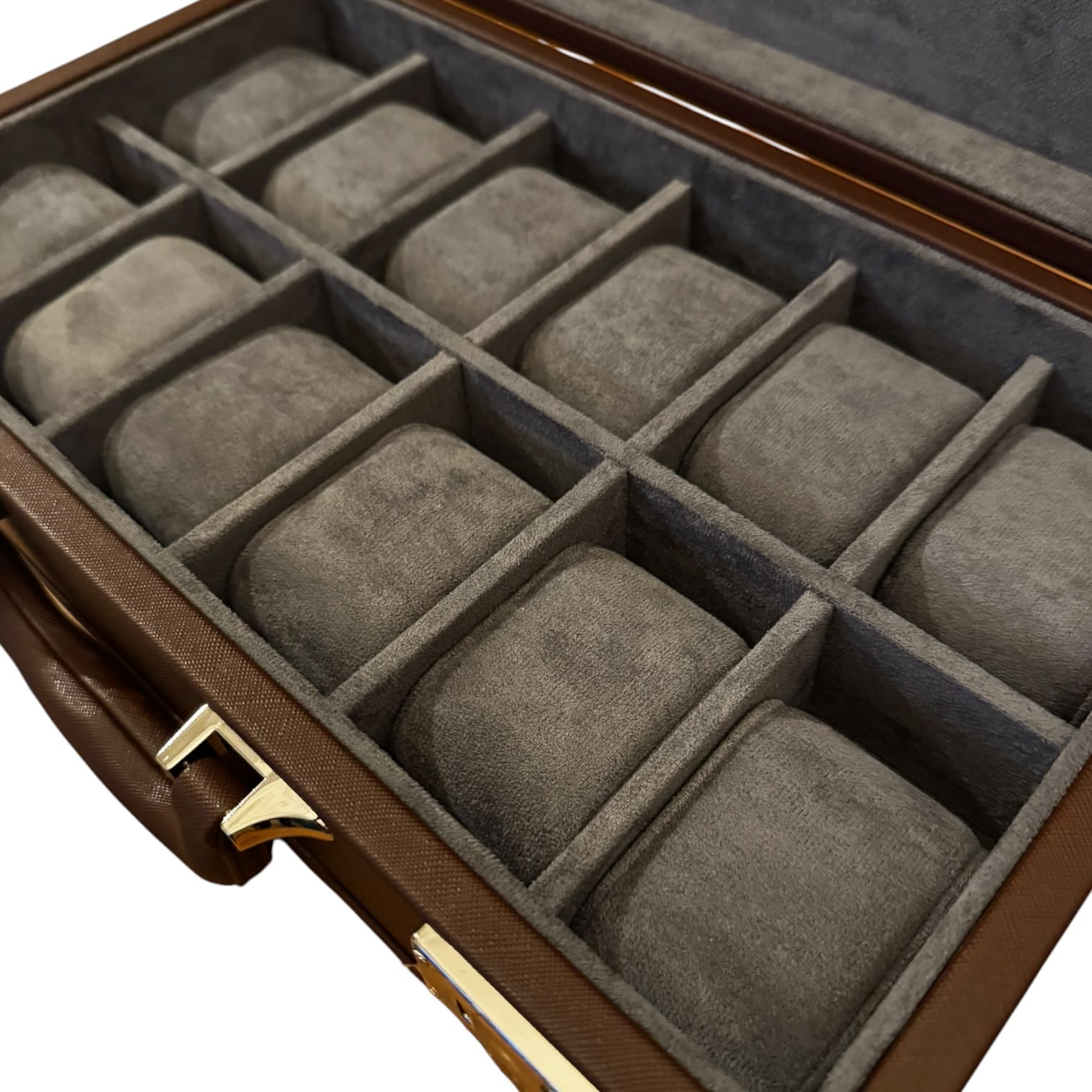 Lux Watch Box Co Watch Box Mayfair Attaché 12 Watch Case