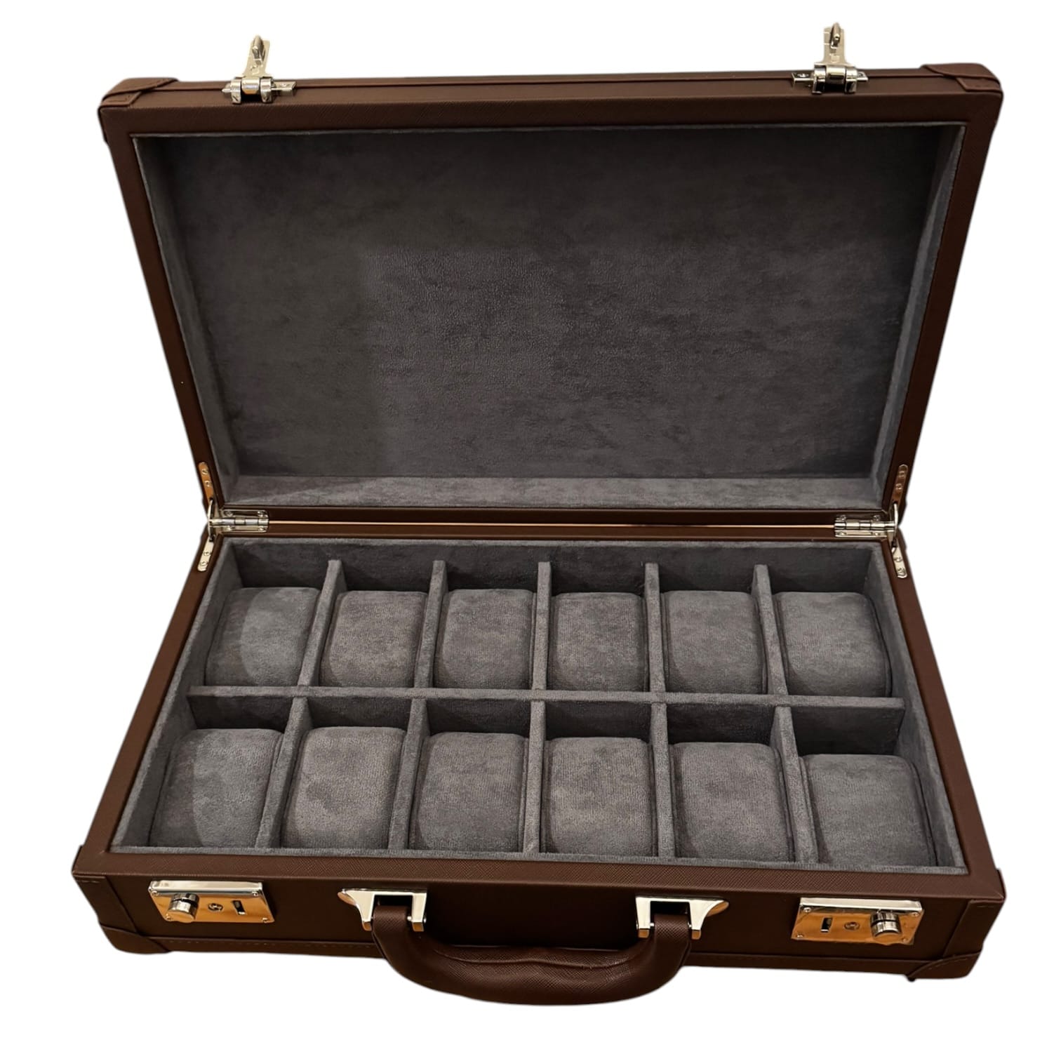 Lux Watch Box Co Watch Box Mayfair Attaché 12 Watch Case