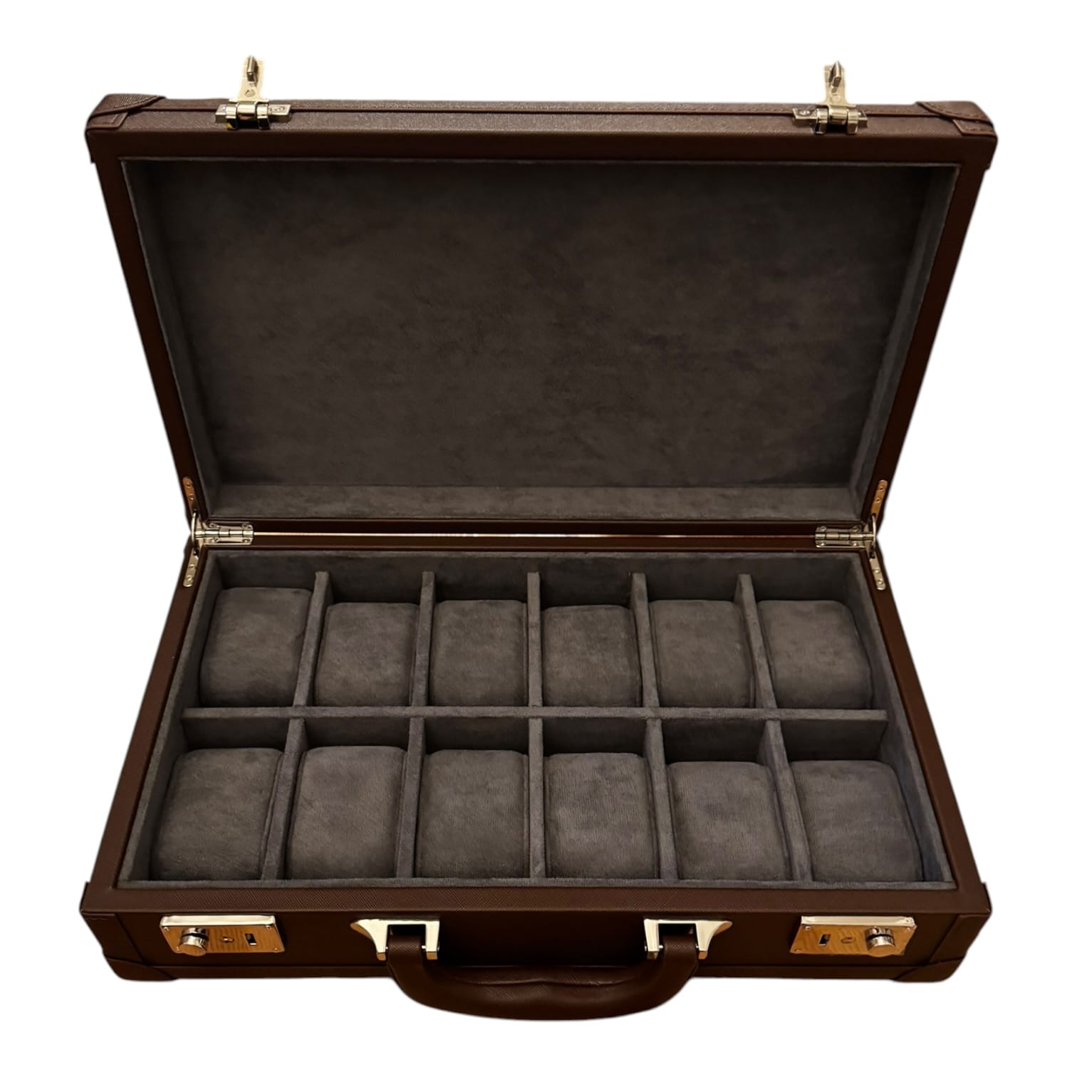 Lux Watch Box Co Watch Box Mayfair Attaché 12 Watch Case