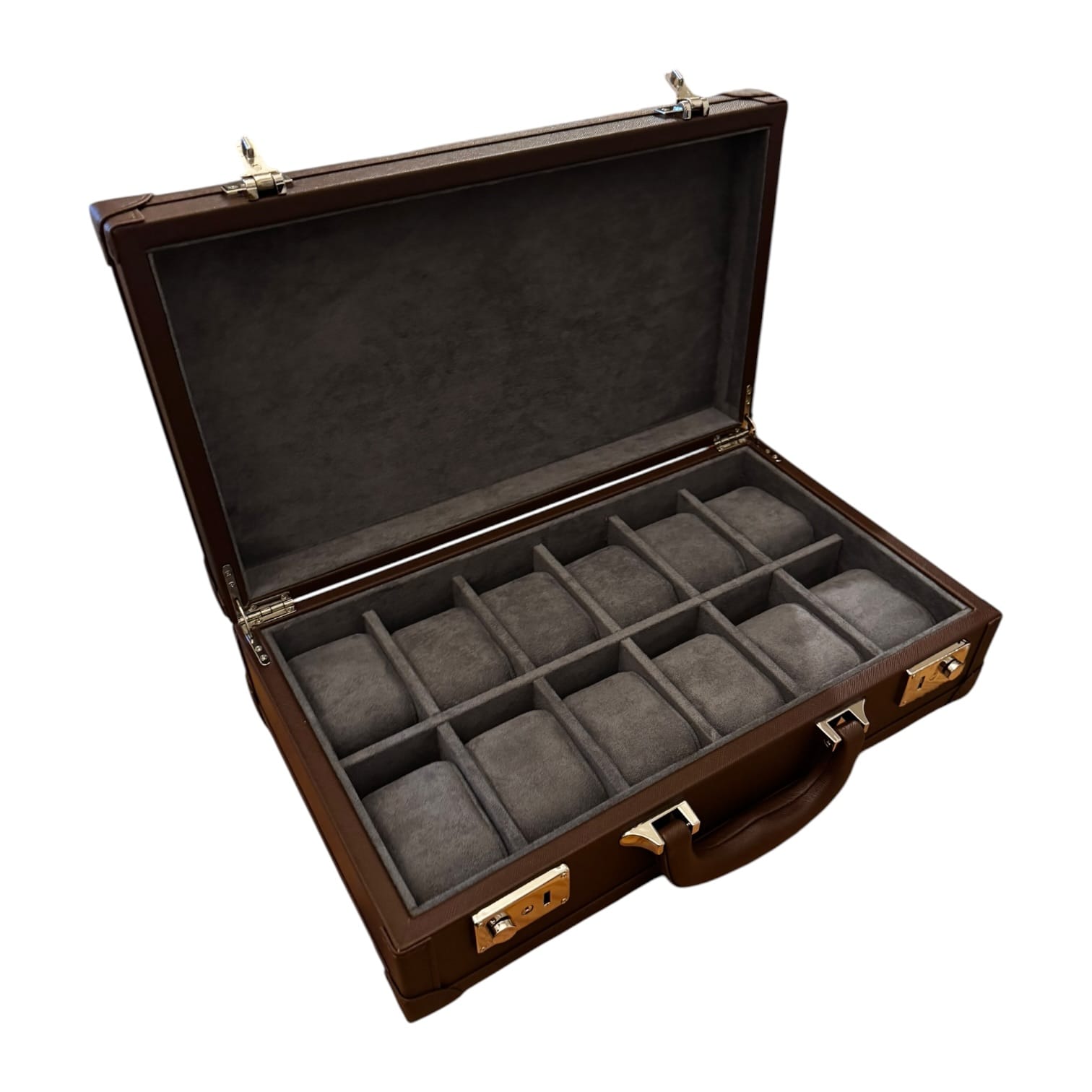 Lux Watch Box Co Watch Box Mayfair Attaché 12 Watch Case