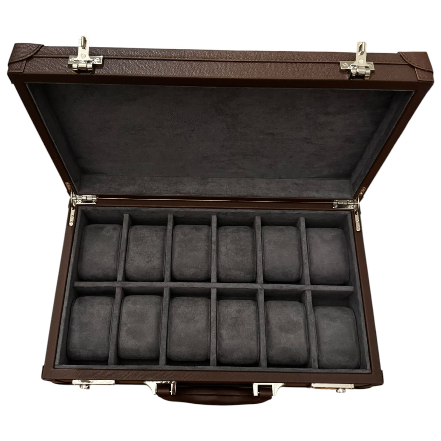 Lux Watch Box Co Watch Box Mayfair Attaché 12 Watch Case