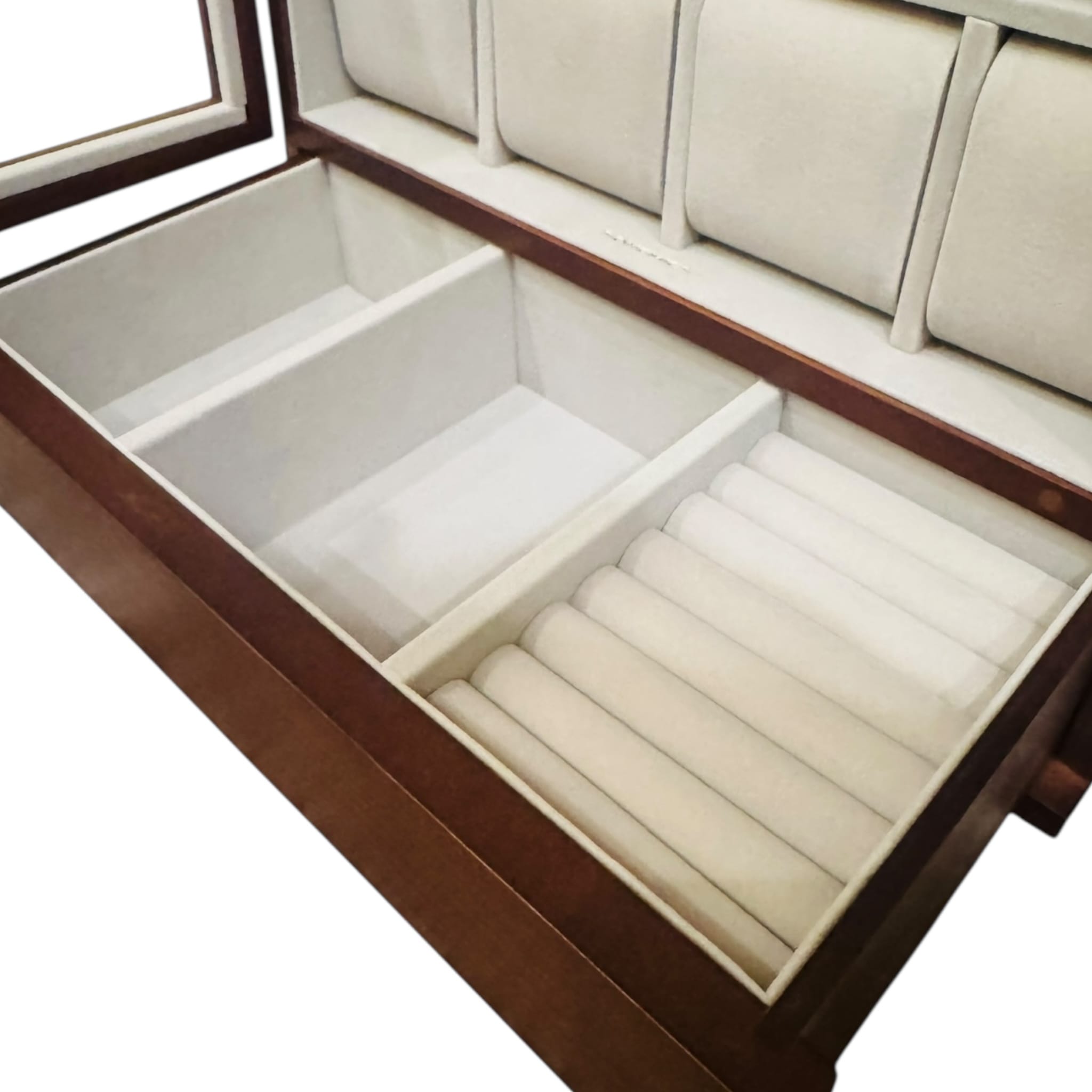 Lux Watch Box Co Watch Cabinet 12 Heritage 12 Watch Cabinet - Walnut Brown