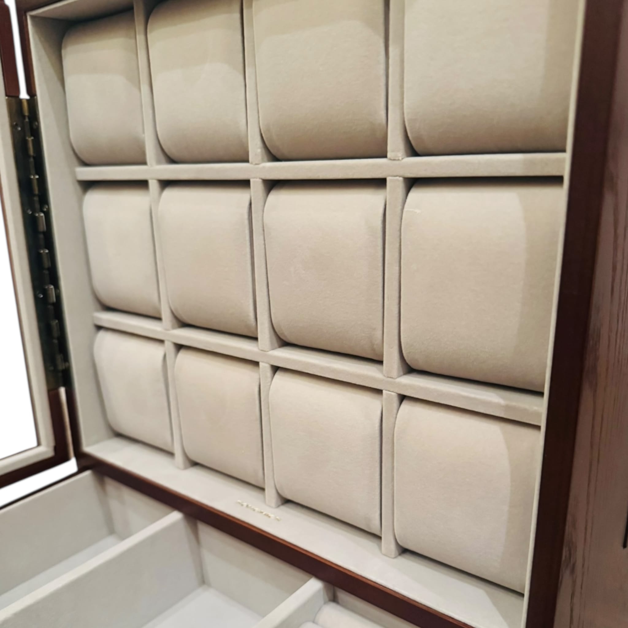 Lux Watch Box Co Watch Cabinet 12 Heritage 12 Watch Cabinet - Walnut Brown