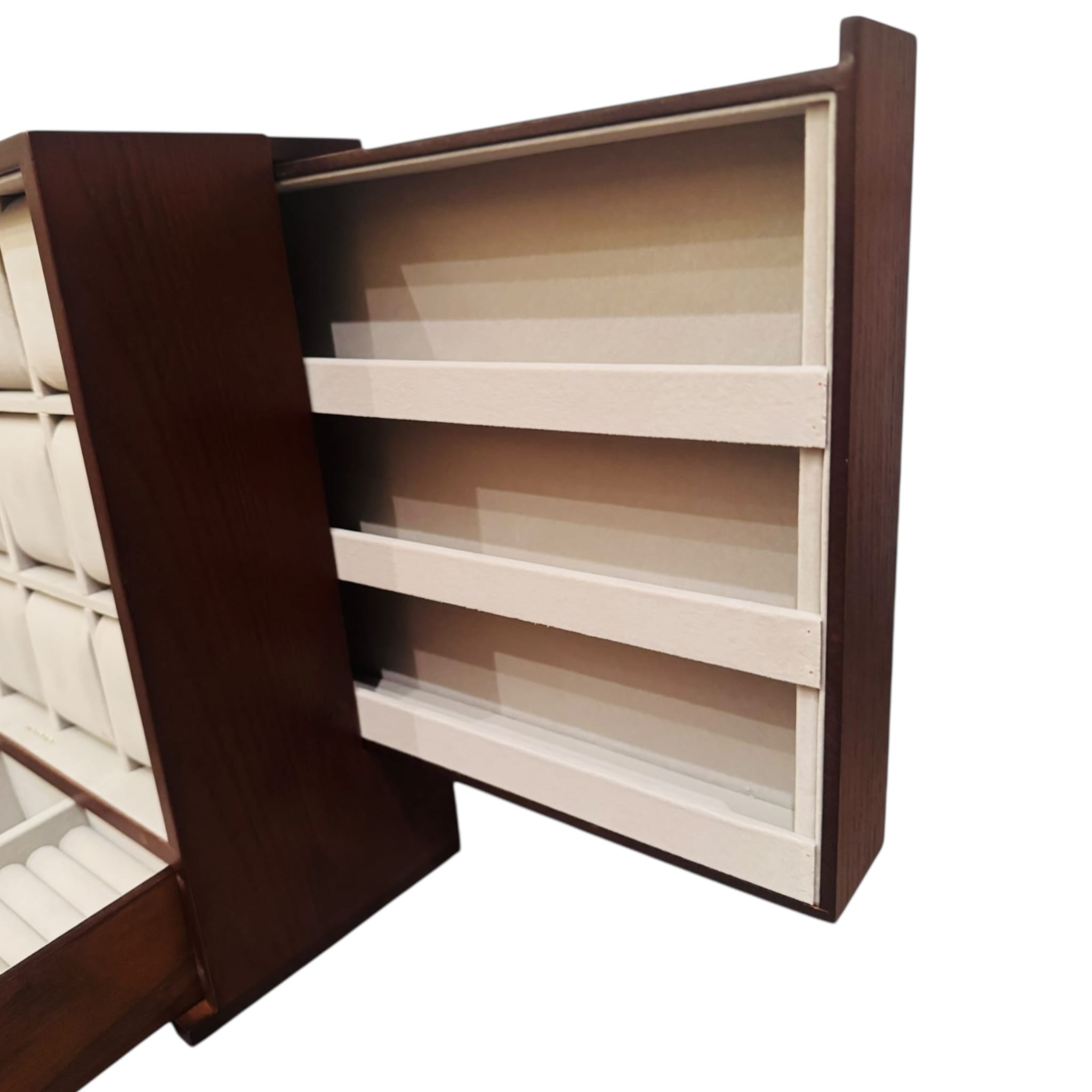 Lux Watch Box Co Watch Cabinet 12 Heritage 12 Watch Cabinet - Walnut Brown