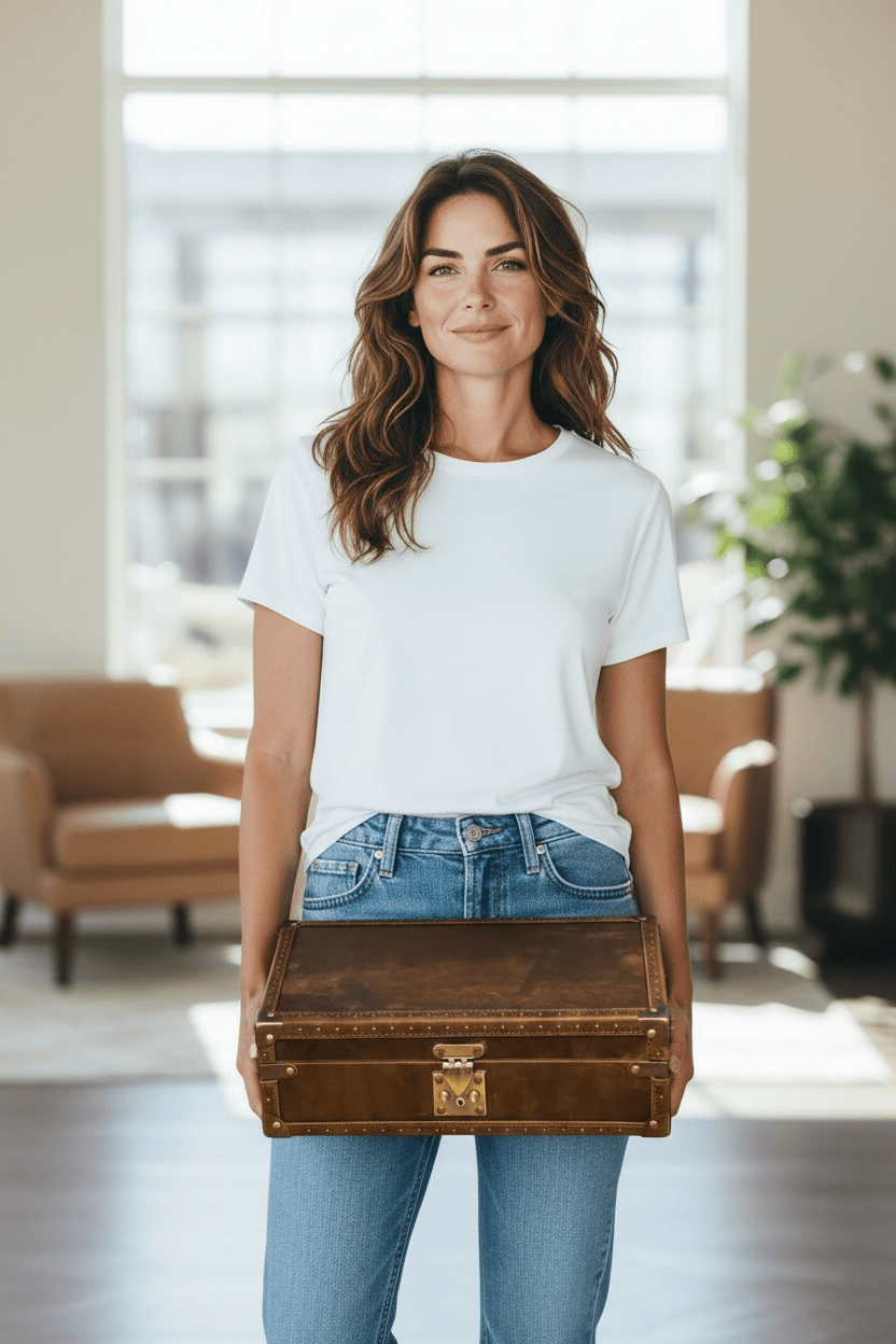 Lux Watch Box Co Watch Chest 10 Burlington 10 Watch Chest - Bourbon Leather
