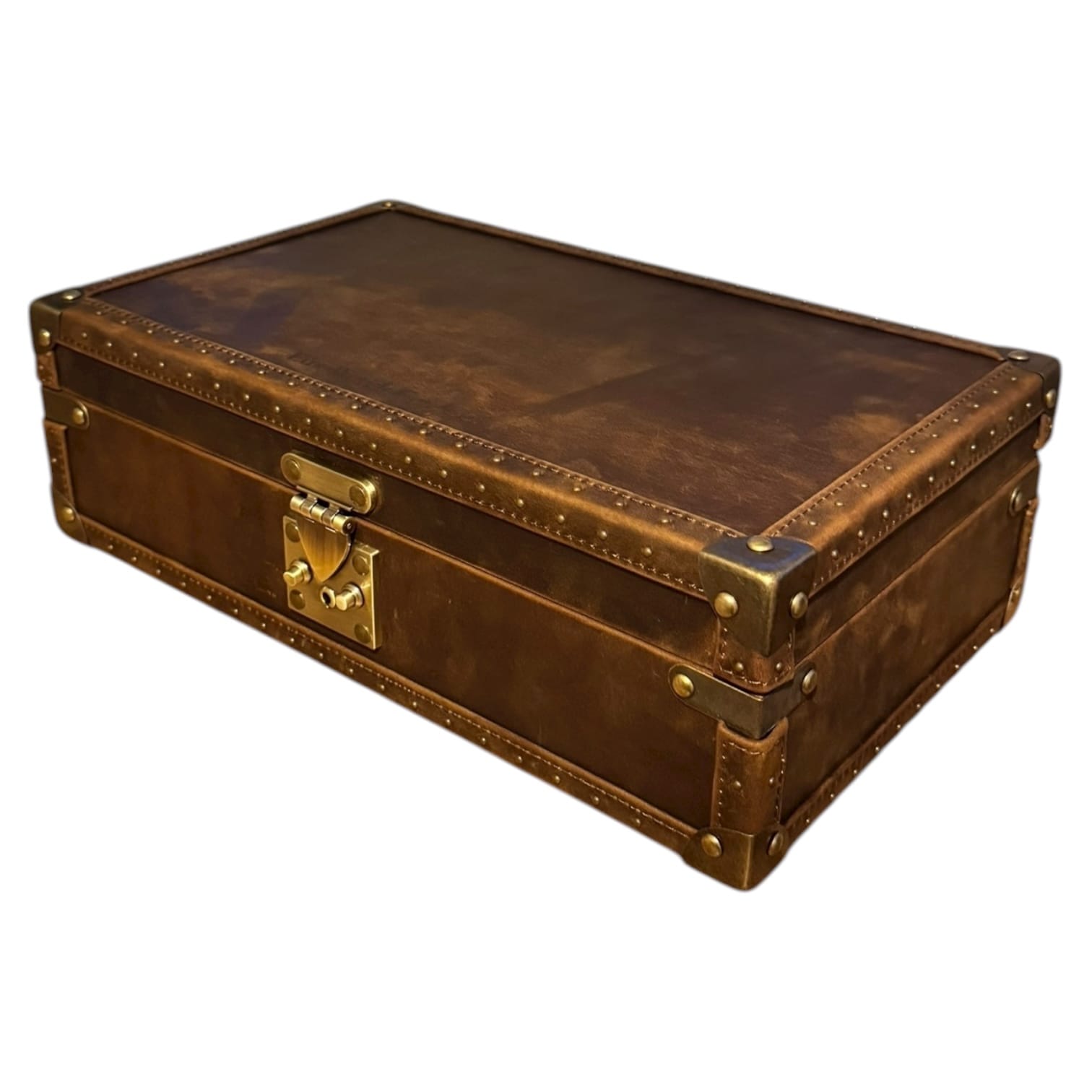 Lux Watch Box Co Watch Chest 10 Burlington 10 Watch Chest - Bourbon Leather