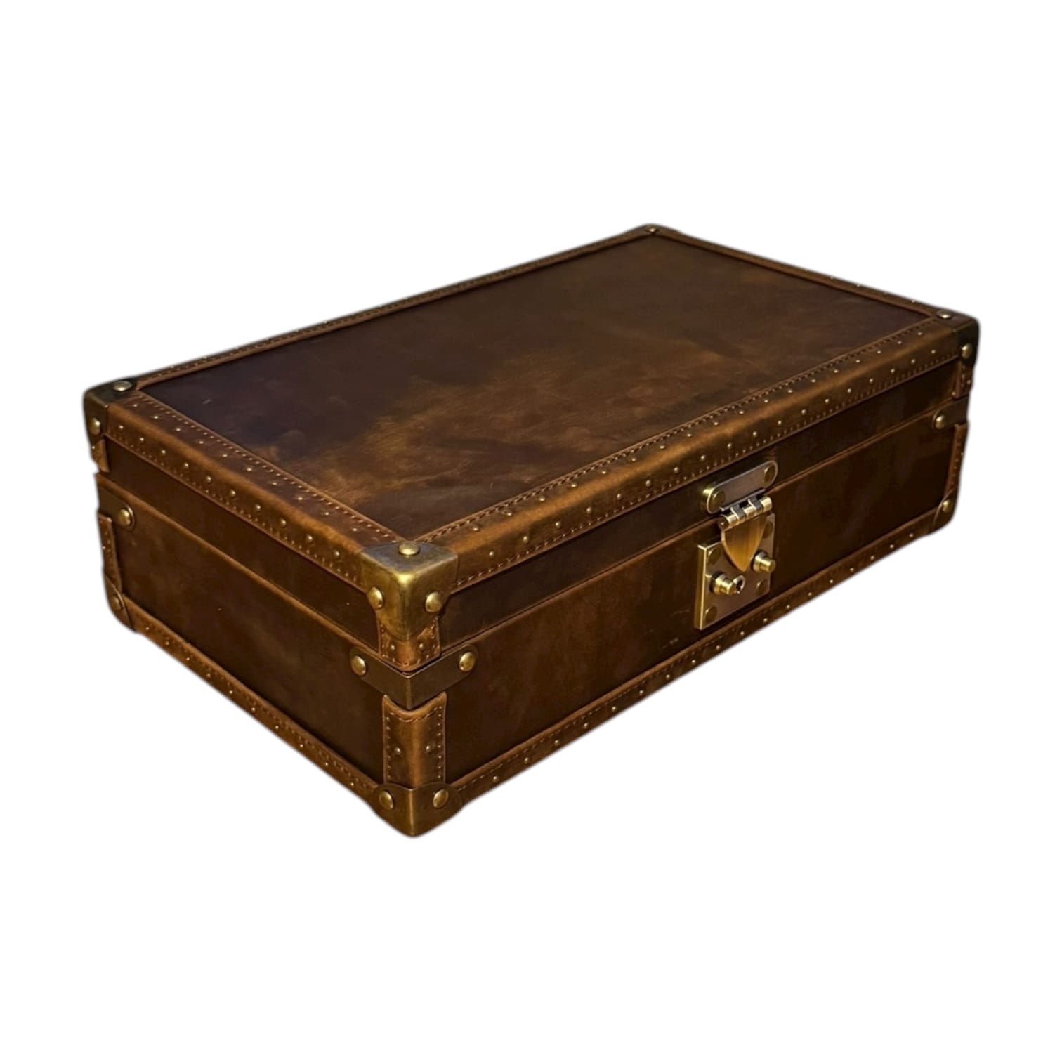 Lux Watch Box Co Watch Chest 10 Burlington 10 Watch Chest - Bourbon Leather