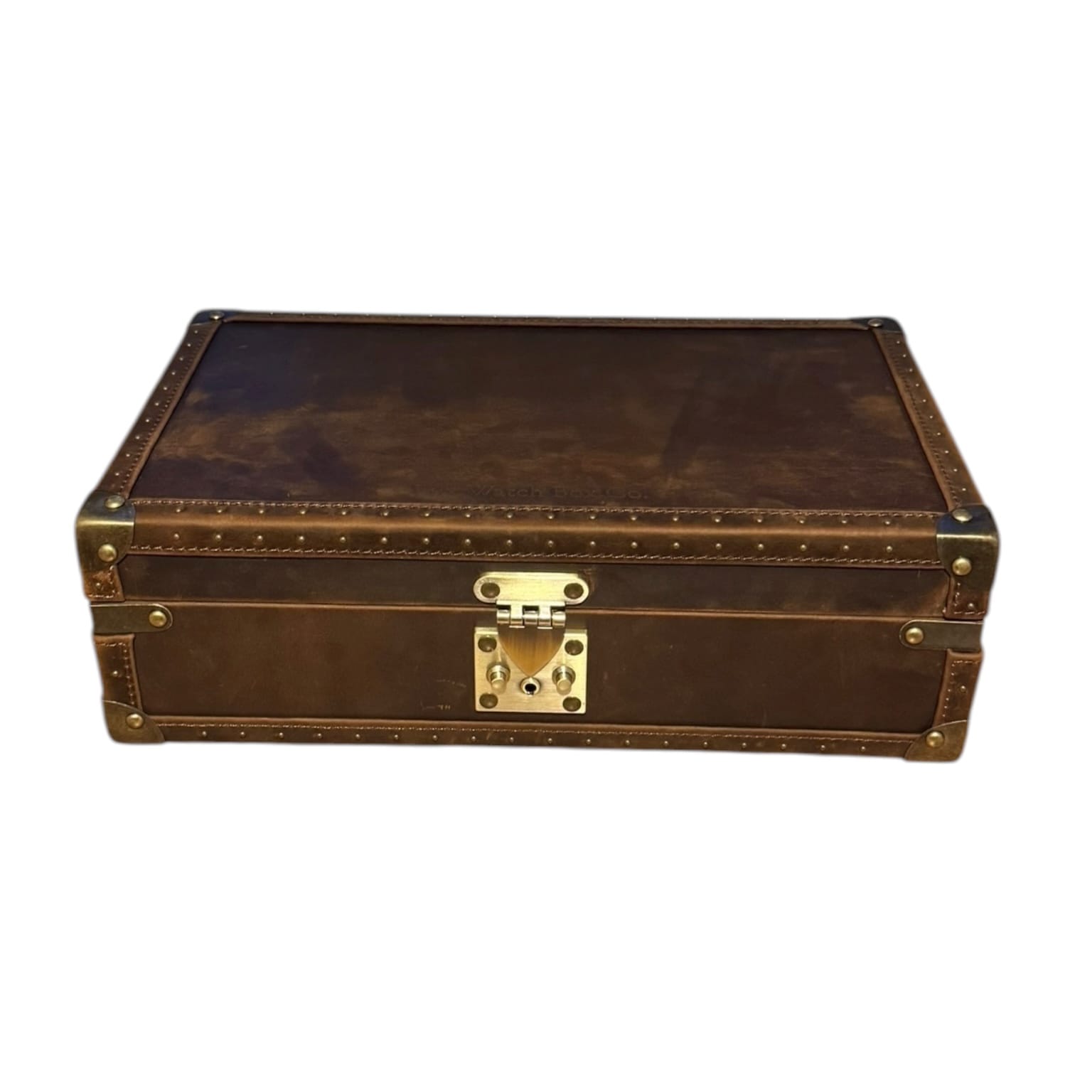 Lux Watch Box Co Watch Chest 10 Burlington 10 Watch Chest - Bourbon Leather