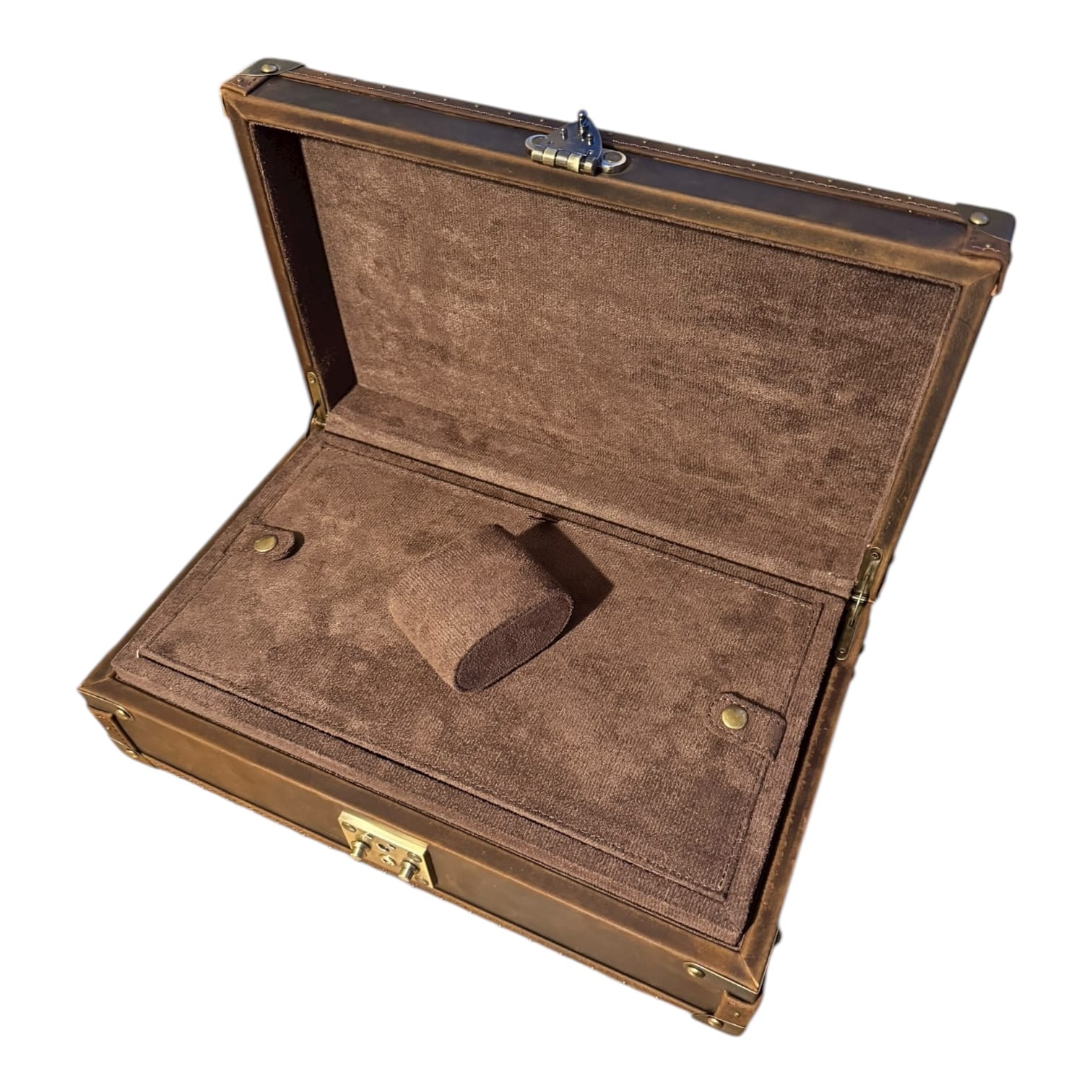 Lux Watch Box Co Watch Chest 10 Burlington 10 Watch Chest - Bourbon Leather