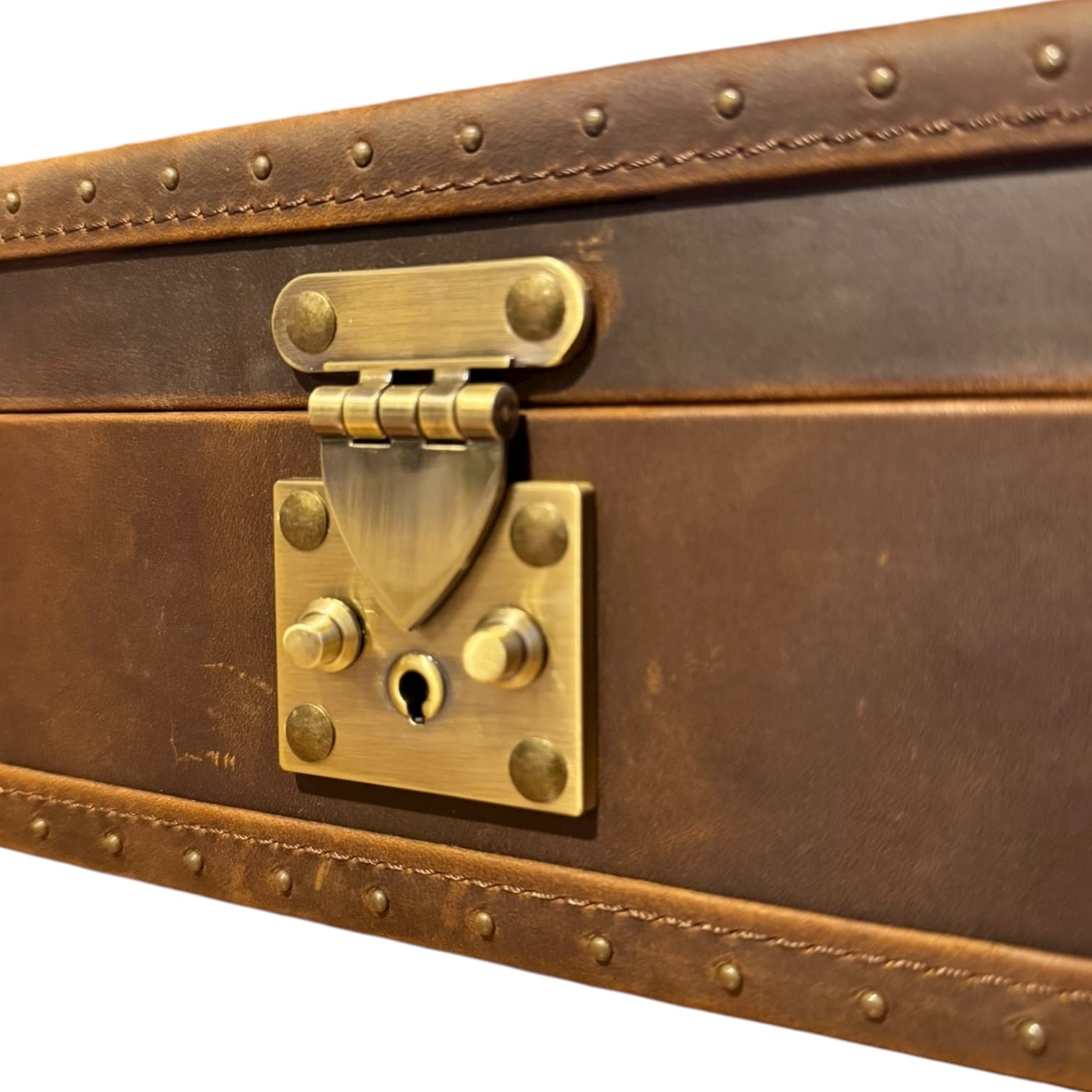 Lux Watch Box Co Watch Chest 10 Burlington 10 Watch Chest - Bourbon Leather