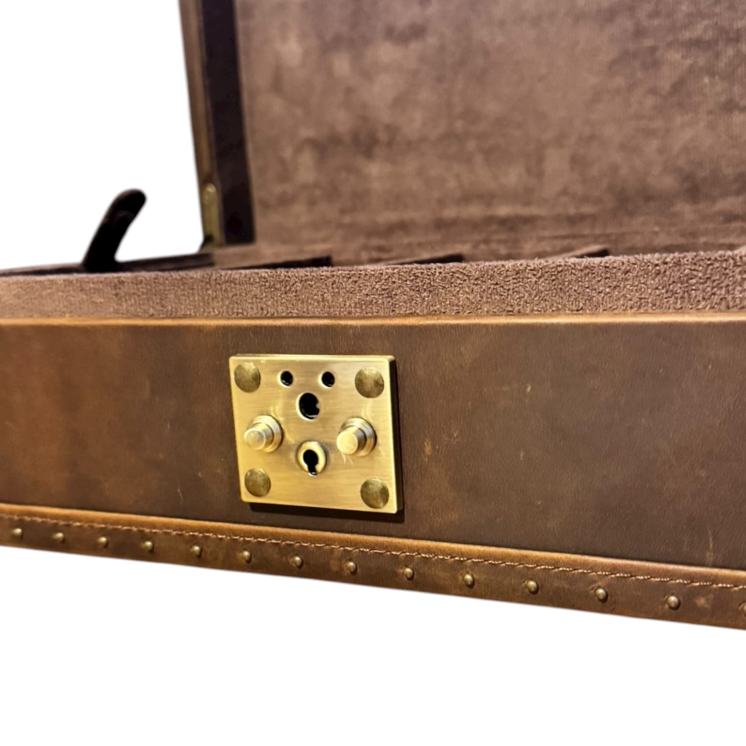 Lux Watch Box Co Watch Chest 10 Burlington 10 Watch Chest - Bourbon Leather