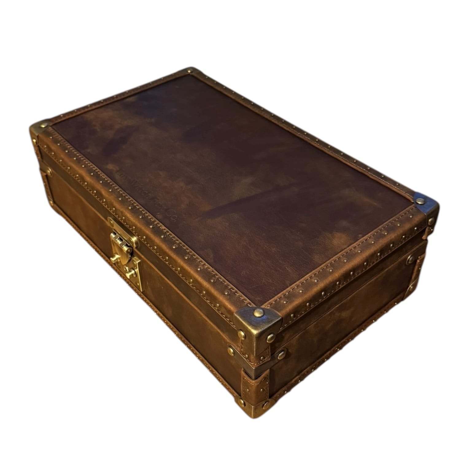 Lux Watch Box Co Watch Chest 10 Burlington 10 Watch Chest - Bourbon Leather