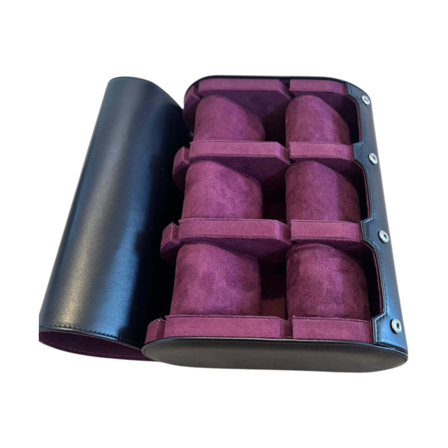 Lux Watch Box Co Watch Roll 6 Voyage 6 Watch Roll - Bordeaux Red