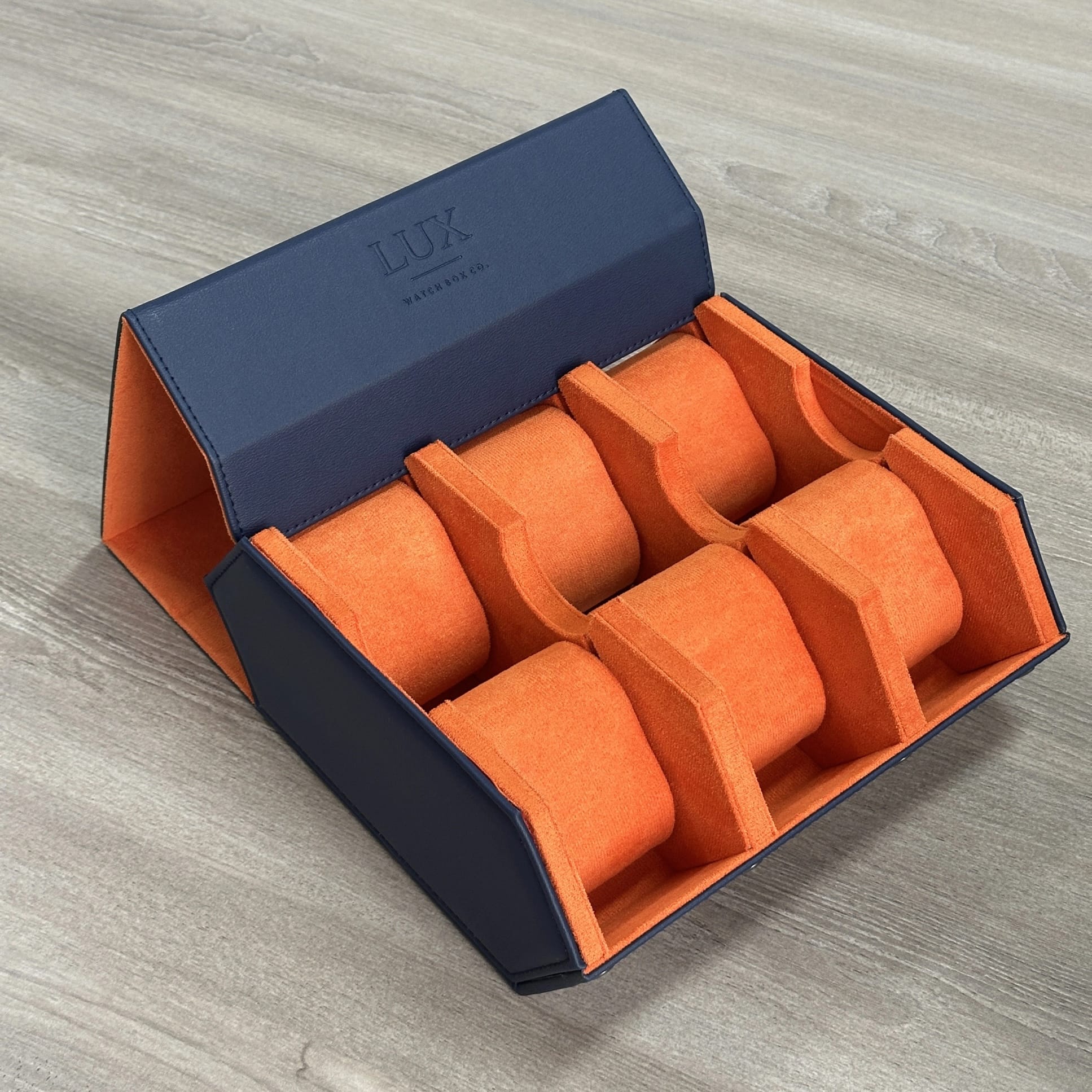 Lux Watch Box Co Watch Roll Atlas Hexagon 6 Watch Roll