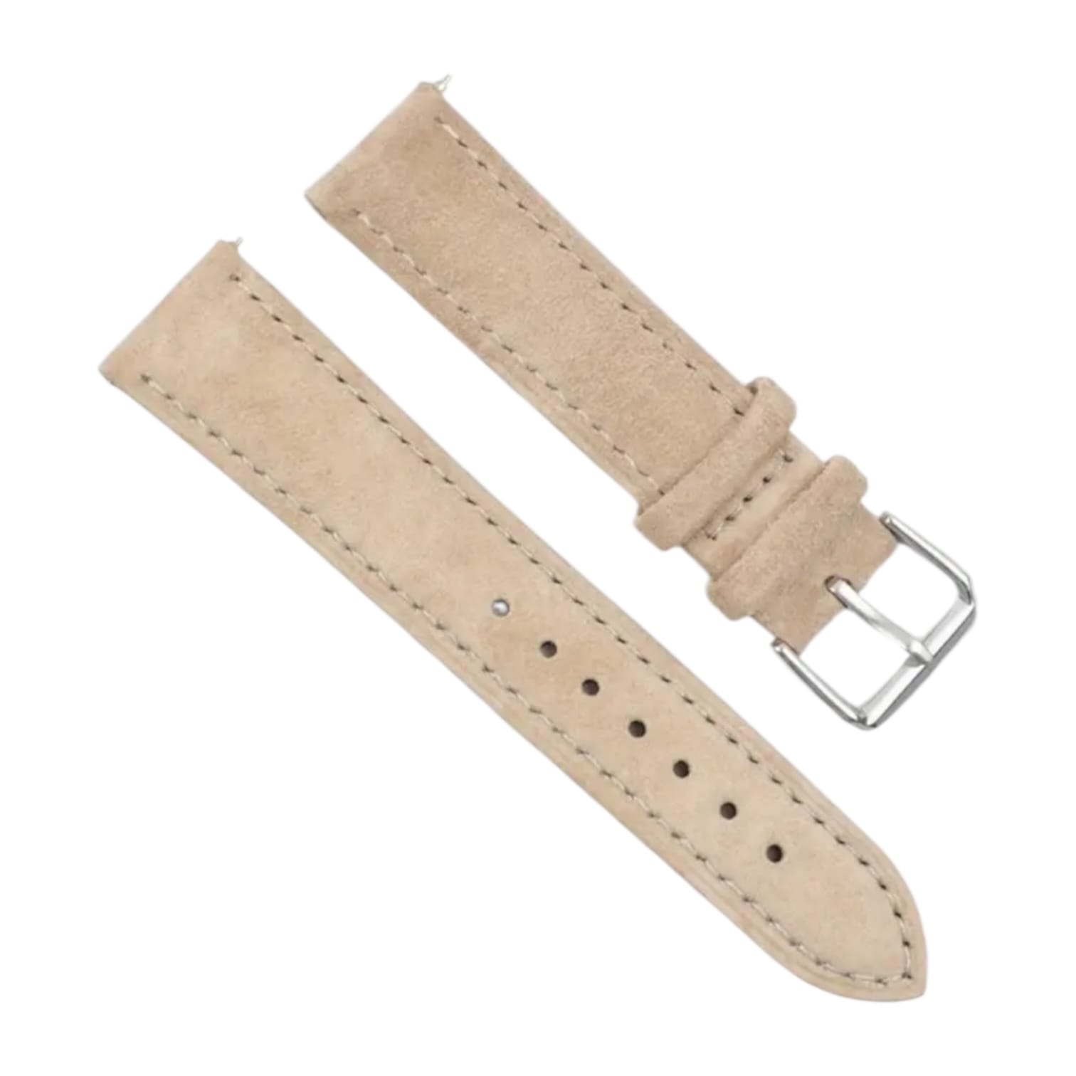 Lux Watch Box Co Watch Strap 10mm / Linen Beige Tempo - Suede Watch Strap