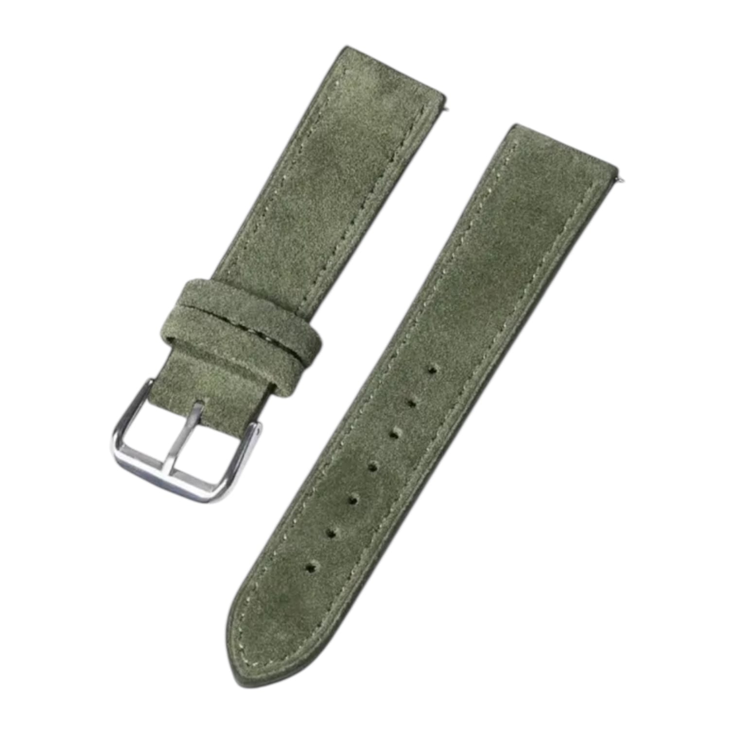 Lux Watch Box Co Watch Strap 10mm / Olive Green Tempo - Suede Watch Strap