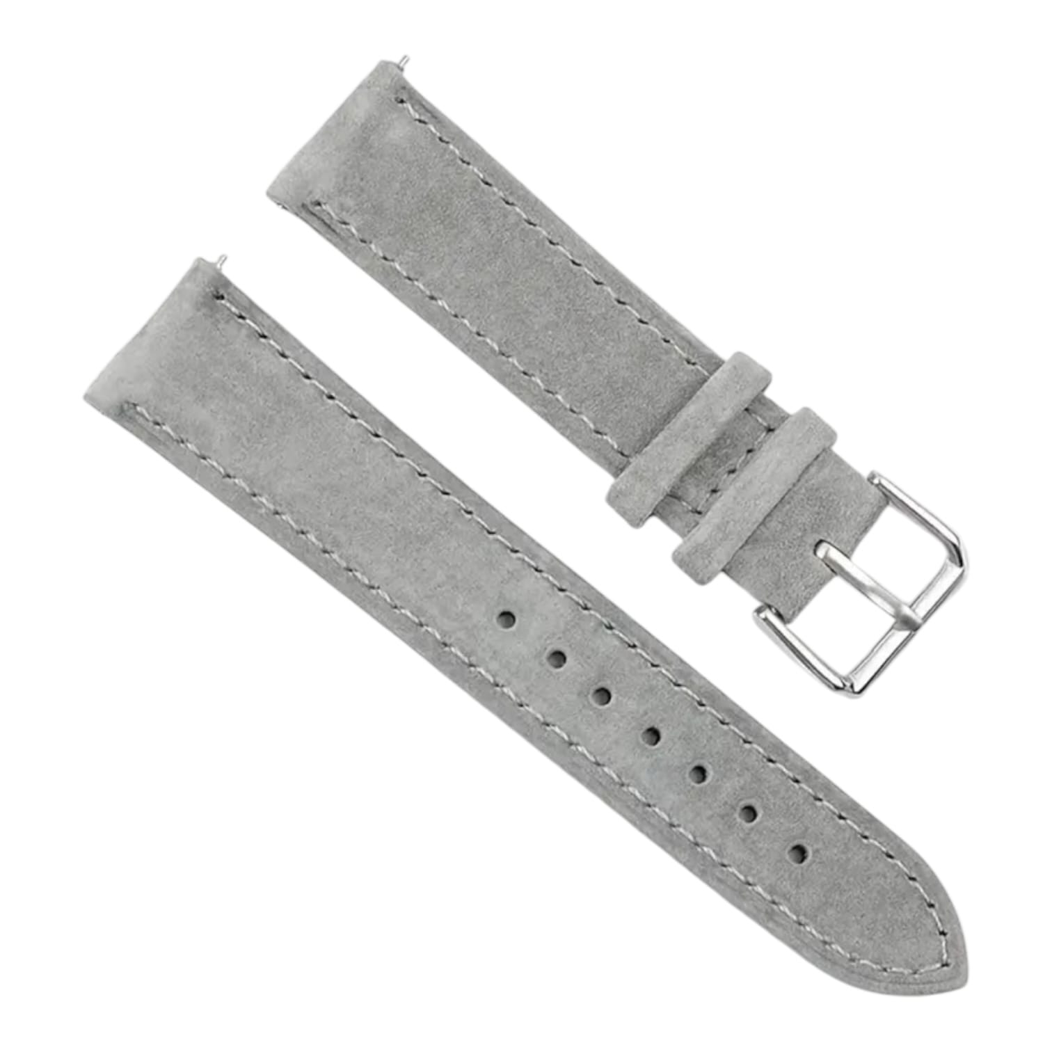 Lux Watch Box Co Watch Strap 10mm / Pebble Grey Tempo - Suede Watch Strap