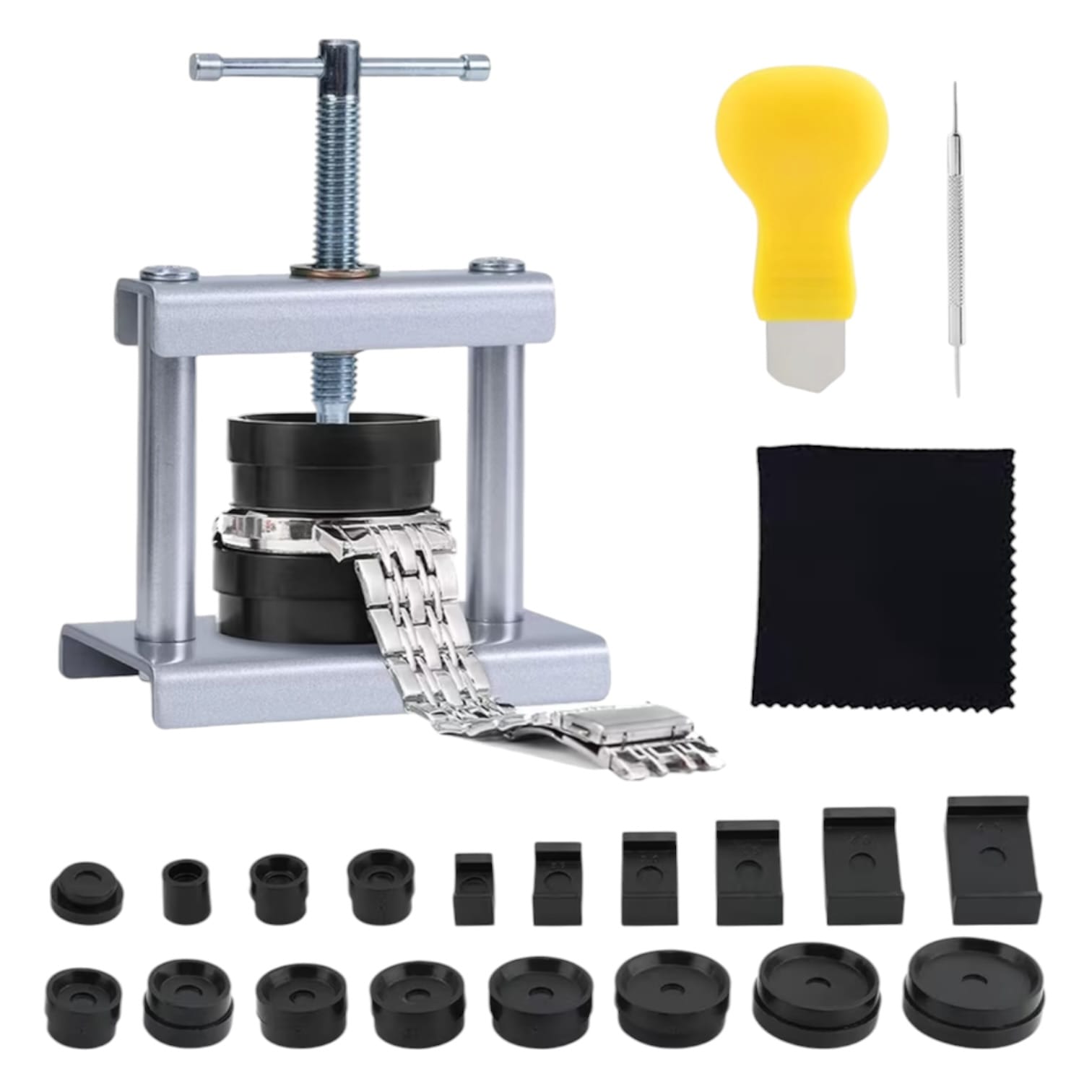 Lux Watch Box Co Watch Tool Black Carbon Steel Watch Case Press - By Lux