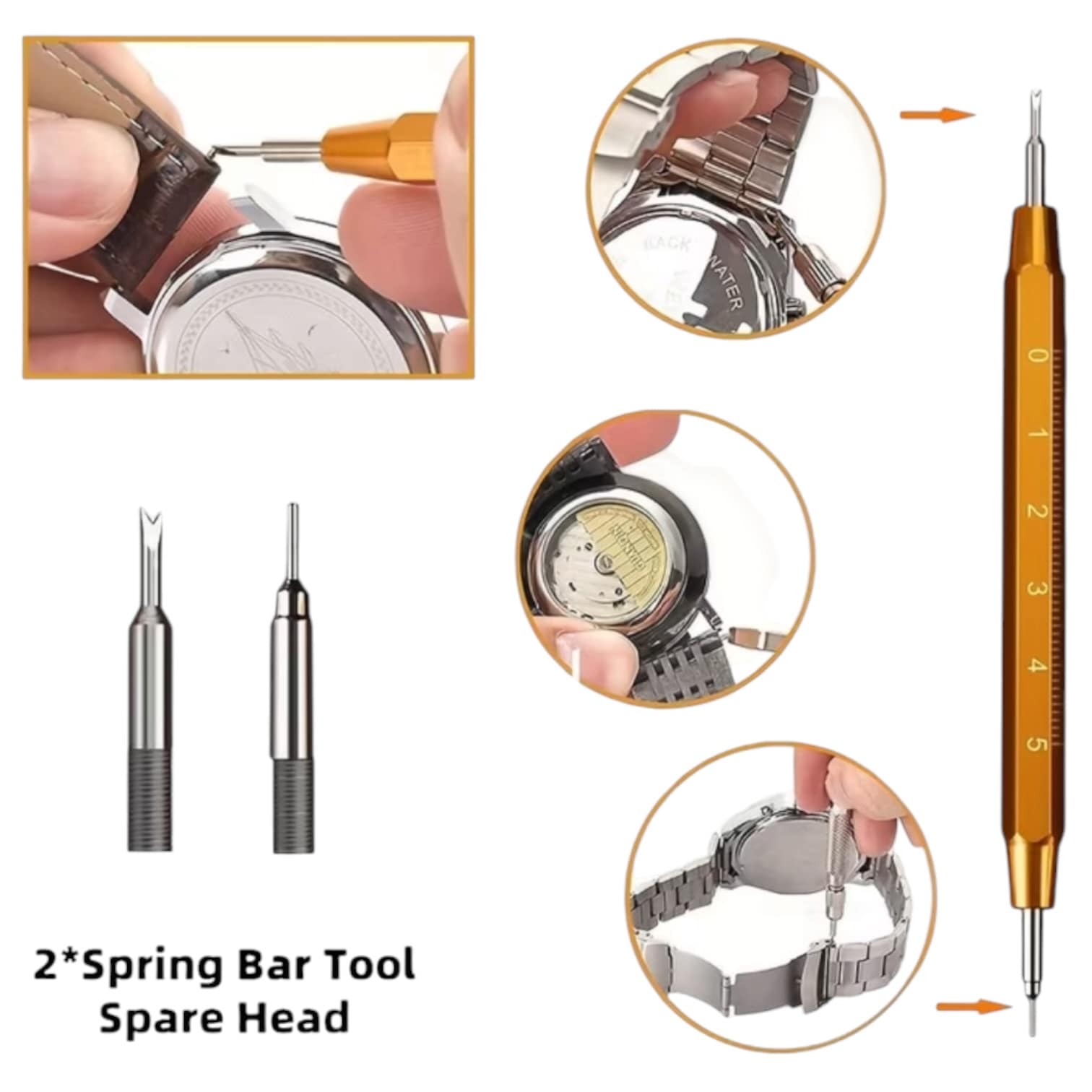 Lux Watch Box Co Watch Tool Brown Watch Toolkit By Lux - 149 Pieces.